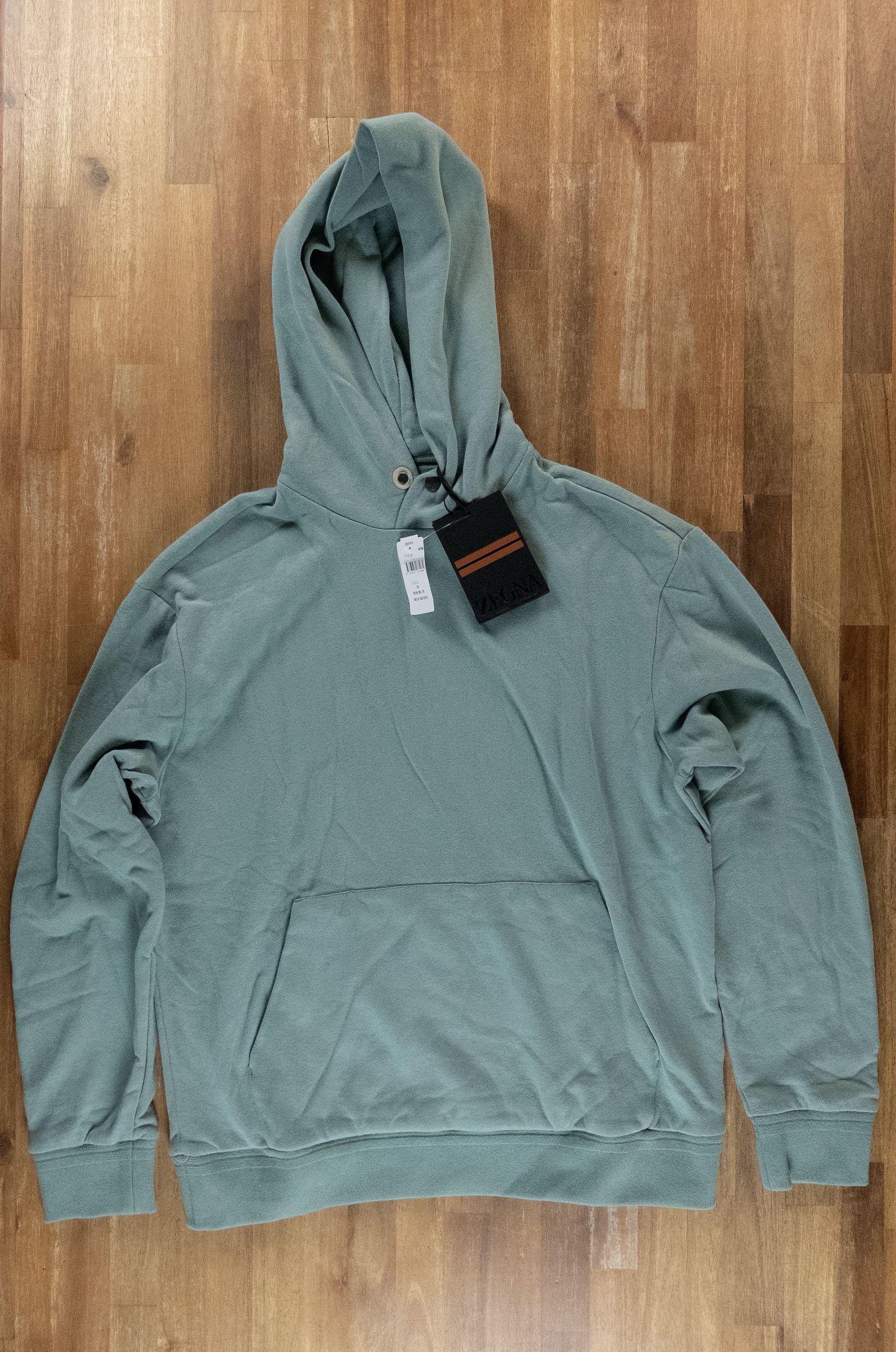 Ermenegildo Zegna ZEGNA green cotton cashmere hoodie sweatshirt Medium Size US M / EU 48-50 / 2 - 4 Thumbnail