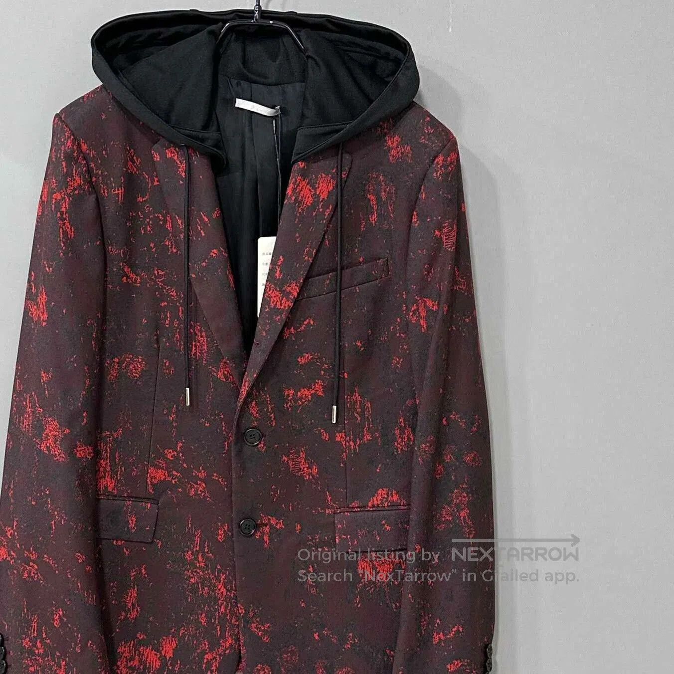 Dior Dior Dark Red Hooded Suit Jacket. Size US S / EU 44-46 / 1 - 2 Thumbnail