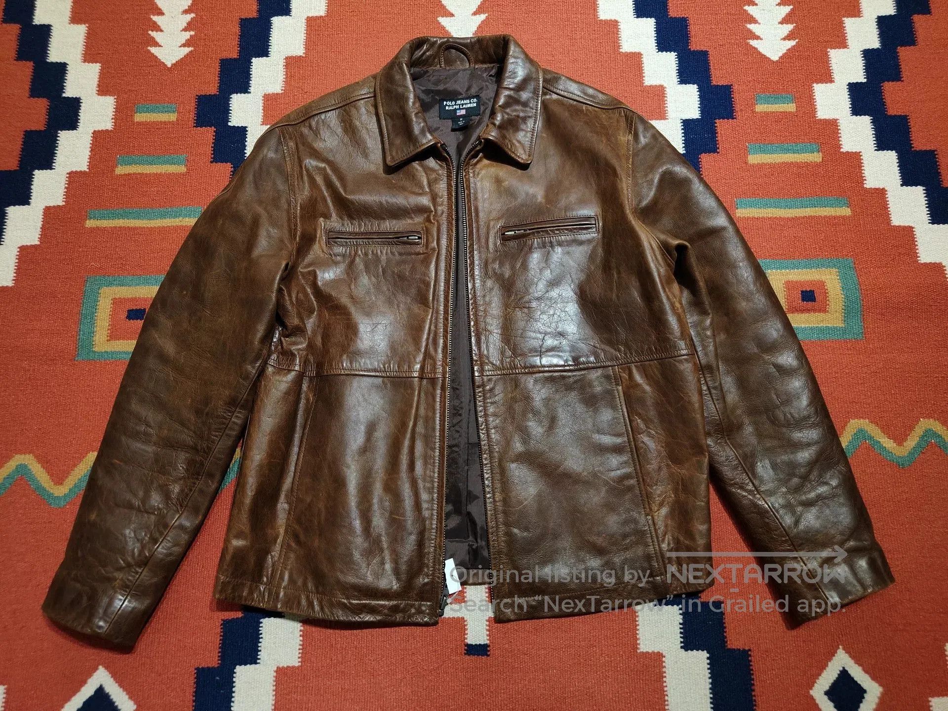 RRL Ralph Lauren Vintage RL Polo Ralph Lauren Leather Jacket. Size US M / EU 48-50 / 2 - 1 Thumbnail