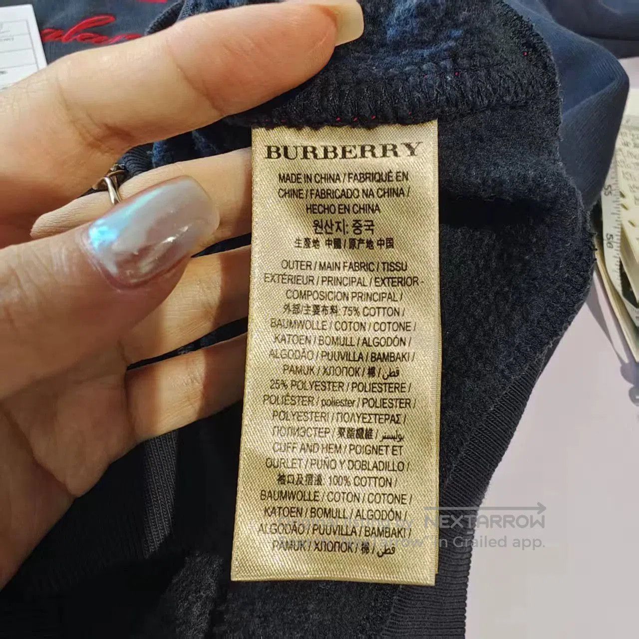 Burberry burberry hoodie in navy blue, size large. Size US L / EU 52-54 / 3 - 5 Thumbnail