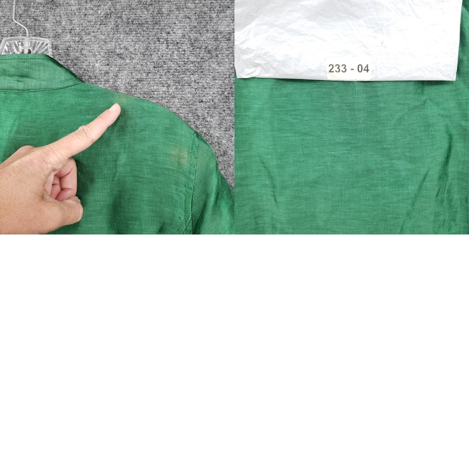 Vintage Chicos Jacket Womens M Medium Green Button Up Linen Long Sleeve Classic Size M / US 6-8 / IT 42-44 - 9 Thumbnail
