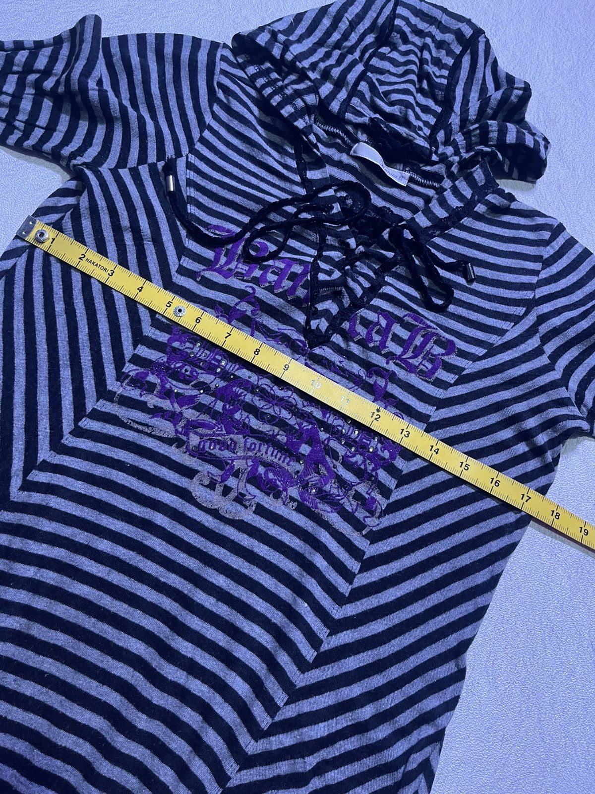 Japanese Brand Y2K BANILA B hoodies triped motif Size US S / EU 44-46 / 1 - 6 Thumbnail
