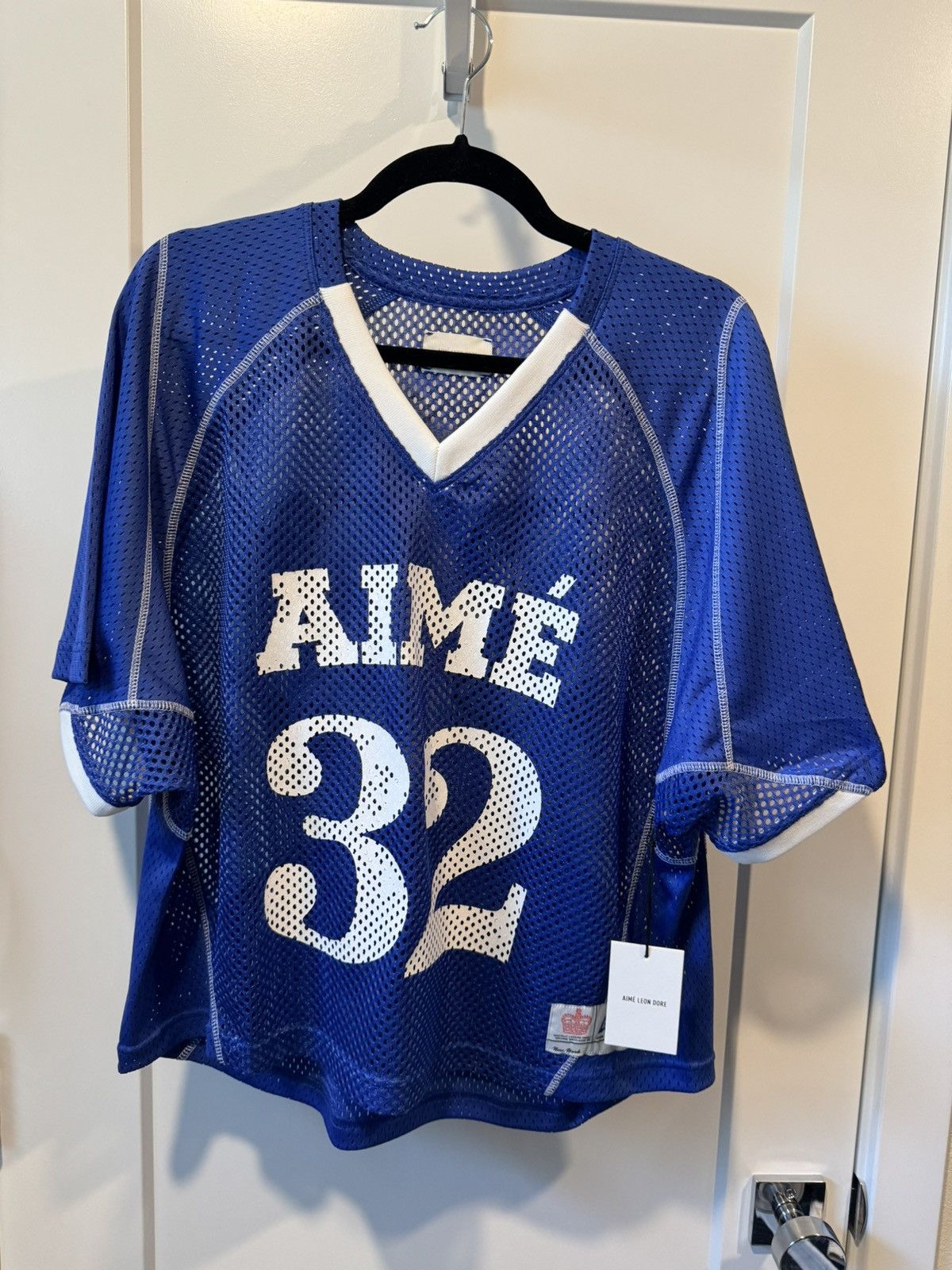 Aime Leon Dore ALD Blue Mesh Jersey | Grailed Aime Leon Dore ALD Blue Mesh Jersey | Grailed
