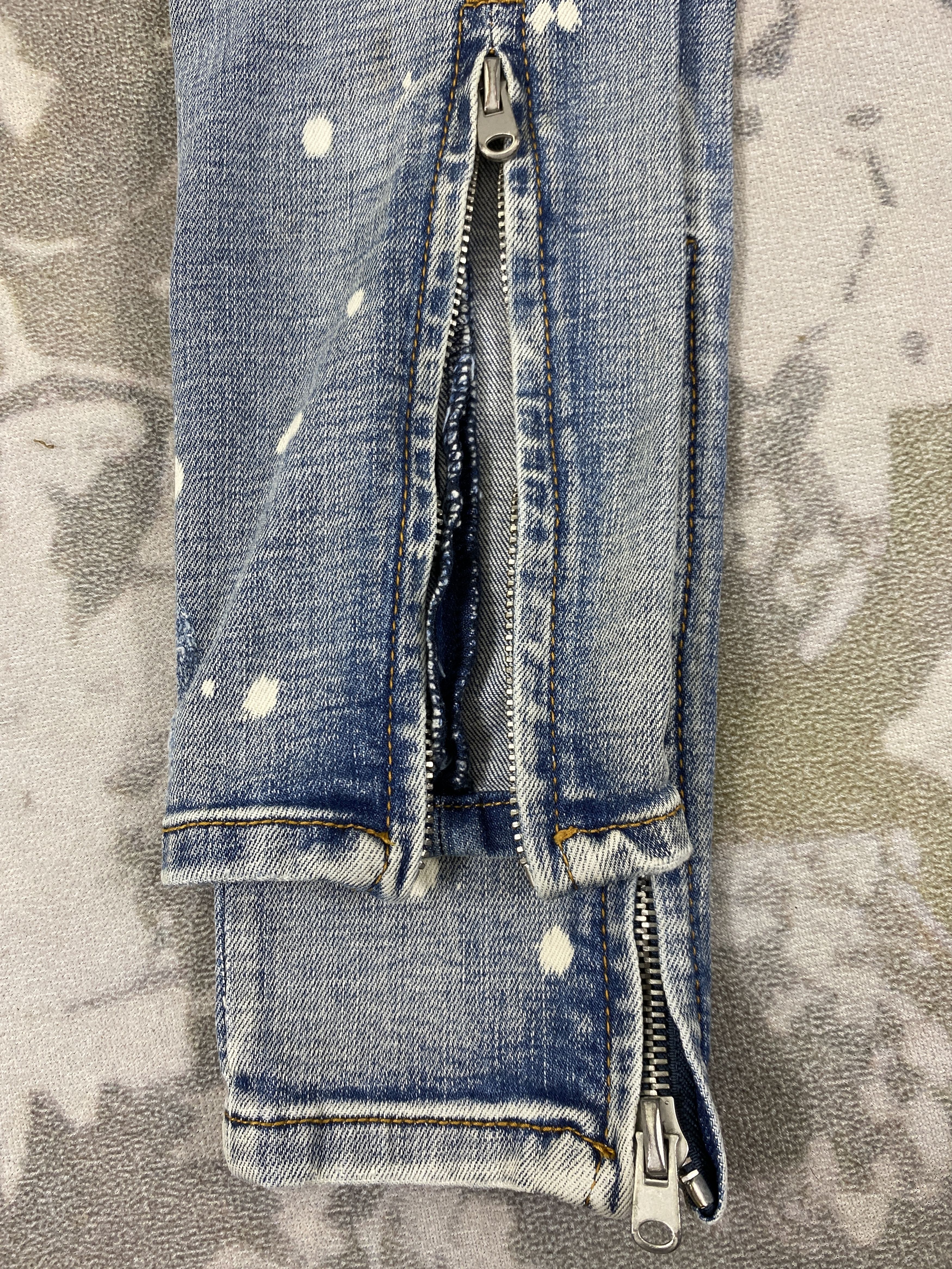 MNML Distressed Blue Vintage MNML Jeans 29x31 Denim- JN3780 Size US 29 - 12 Thumbnail