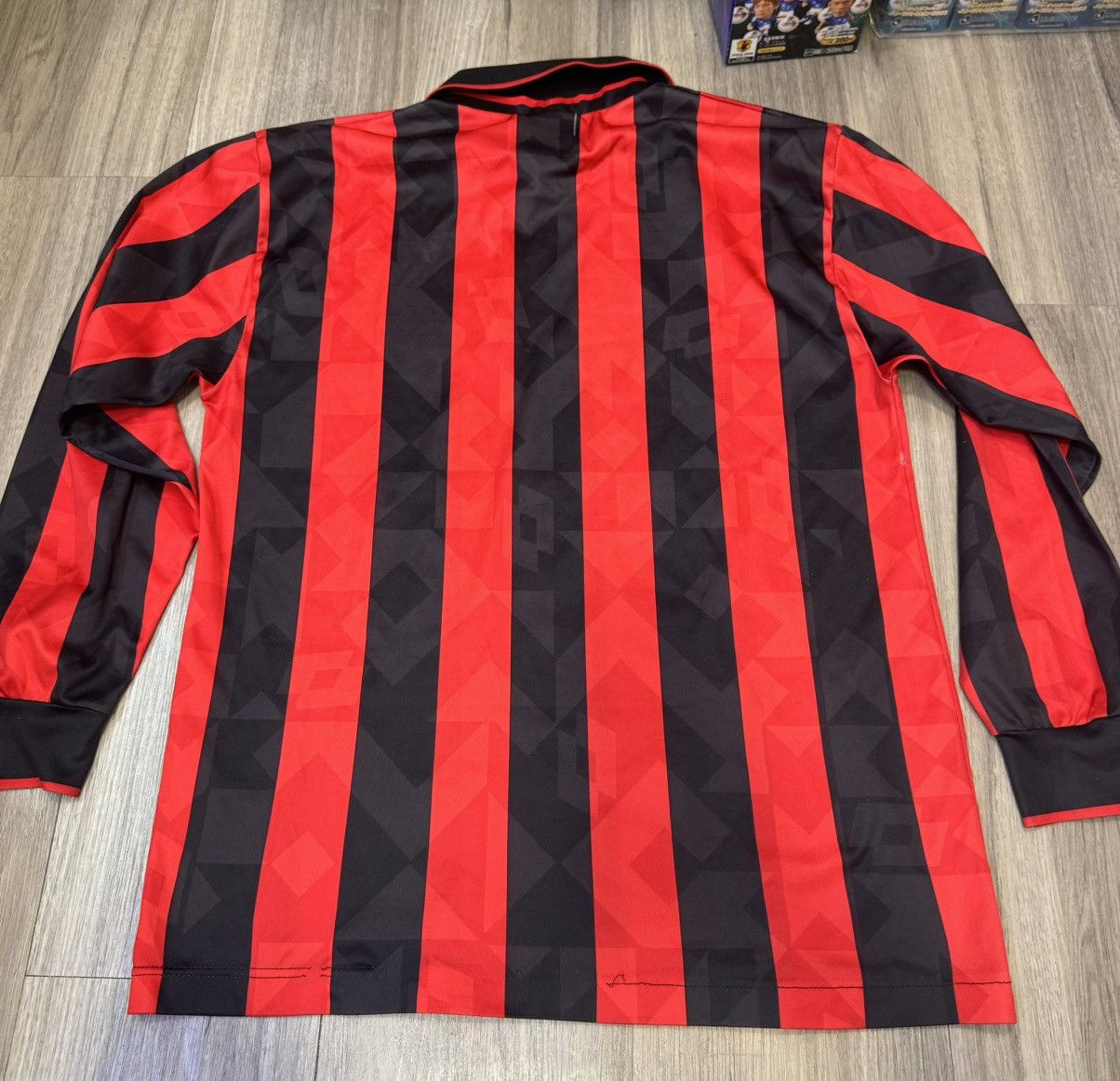 Lotto Sport AC Milan 93/94 longsleeves home shirt Size US M / EU 48-50 / 2 - 2 Thumbnail