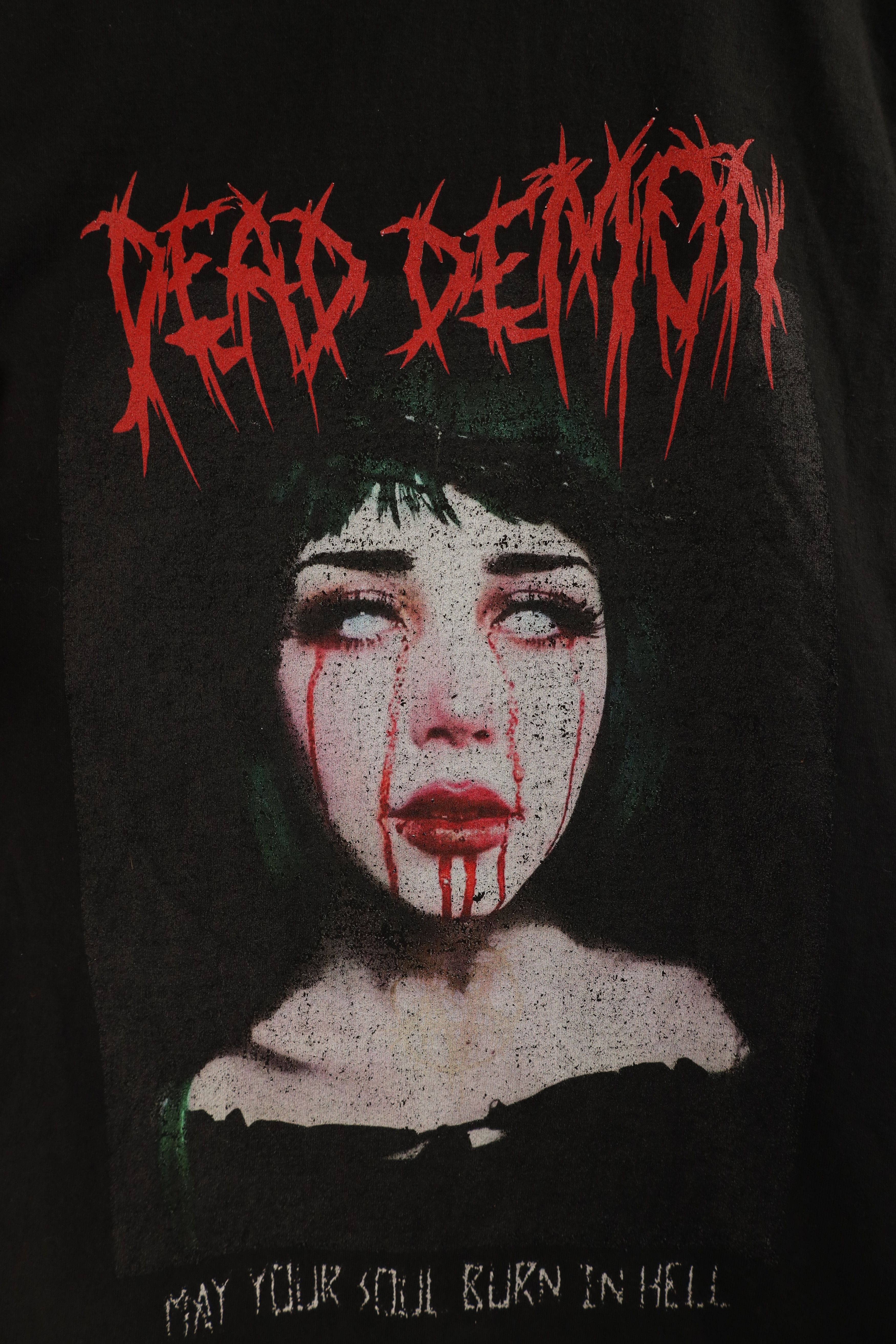 Vintage Vintage Streetwear Demon Metalcore Hard Rock Band T-Shirt Size S / US 4 / IT 40 - 4 Thumbnail
