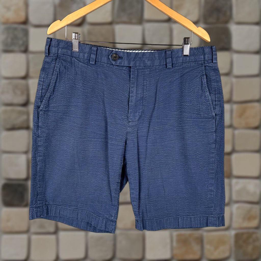 Brooks Brothers Brooks Brothers Bermuda Short Mens 36 Navy Seersucker 10" Inseam Beach Preppy Shirt? Size US 36 / EU 52 - 1 Thumbnail