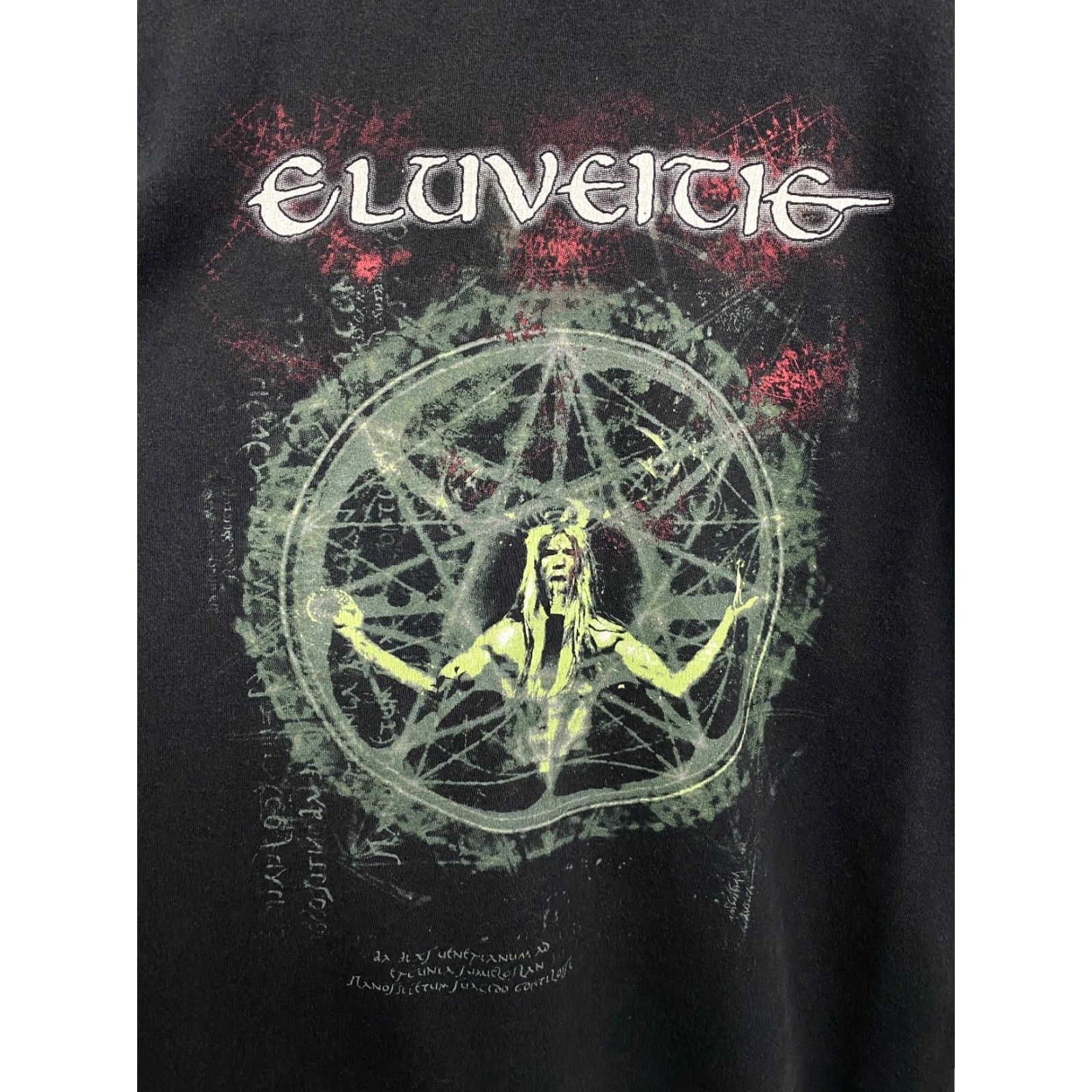 Fruit Of The Loom VINTAGE Eluveitie T-shirt Mens Shirt M Black Retro 2000s Y2K Rare Size US M / EU 48-50 / 2 - 4 Thumbnail