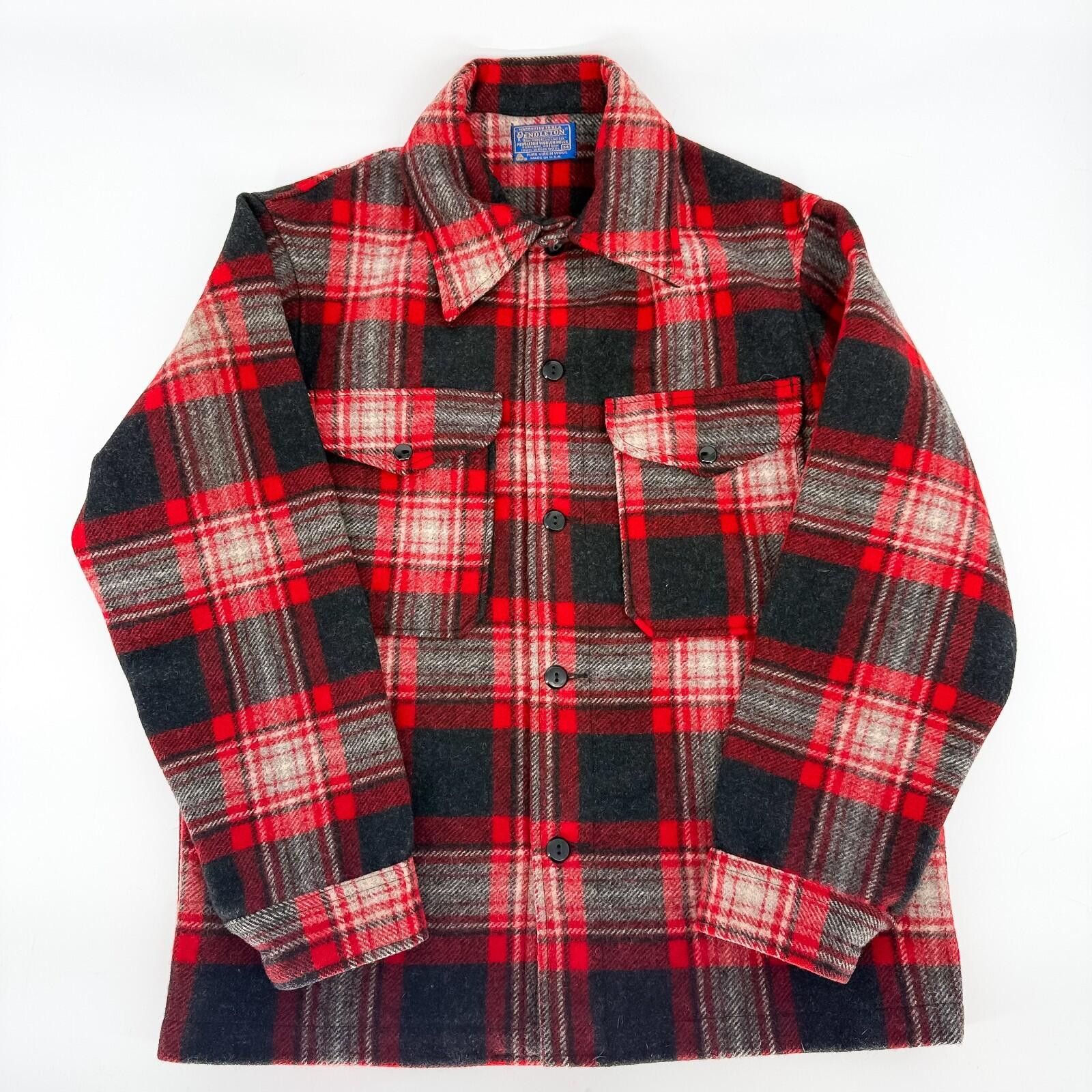 Pendleton VTG 1960s Pendleton Mackinaw Cruiser Jacket Wool Mens Medium Size US M / EU 48-50 / 2 - 1 Thumbnail