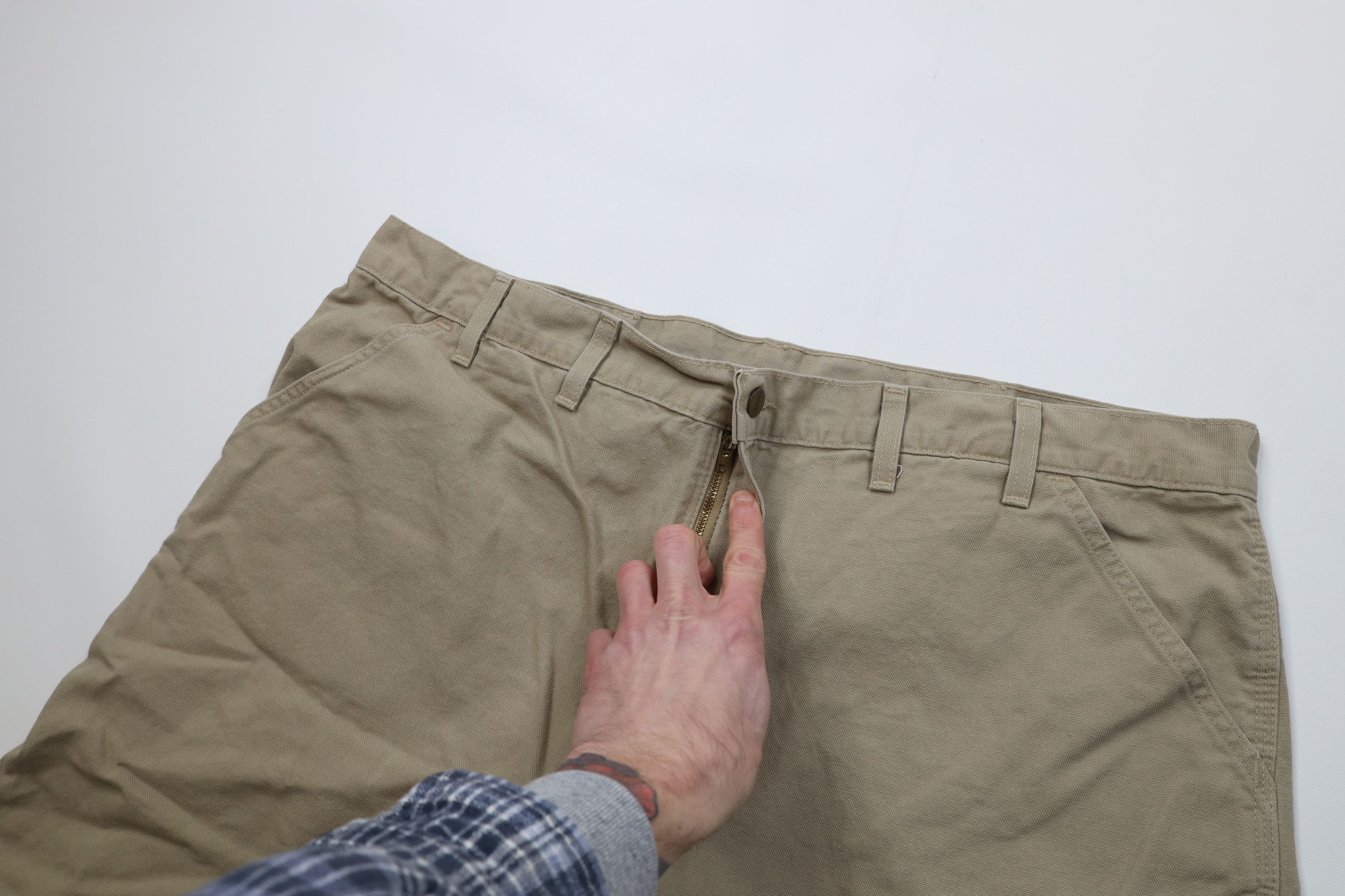 Carhartt Vintage Y2K 2000 Carhartt Above Knee Canvas Shorts Beige USA Size US 44 / EU 60 - 5 Thumbnail