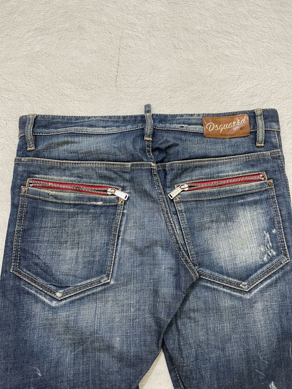Japanese Brand 2000s Dsquared Mudwash Denim Ripped Jeans Distressed Y2K If6 Size US 34 / EU 50 - 11 Thumbnail