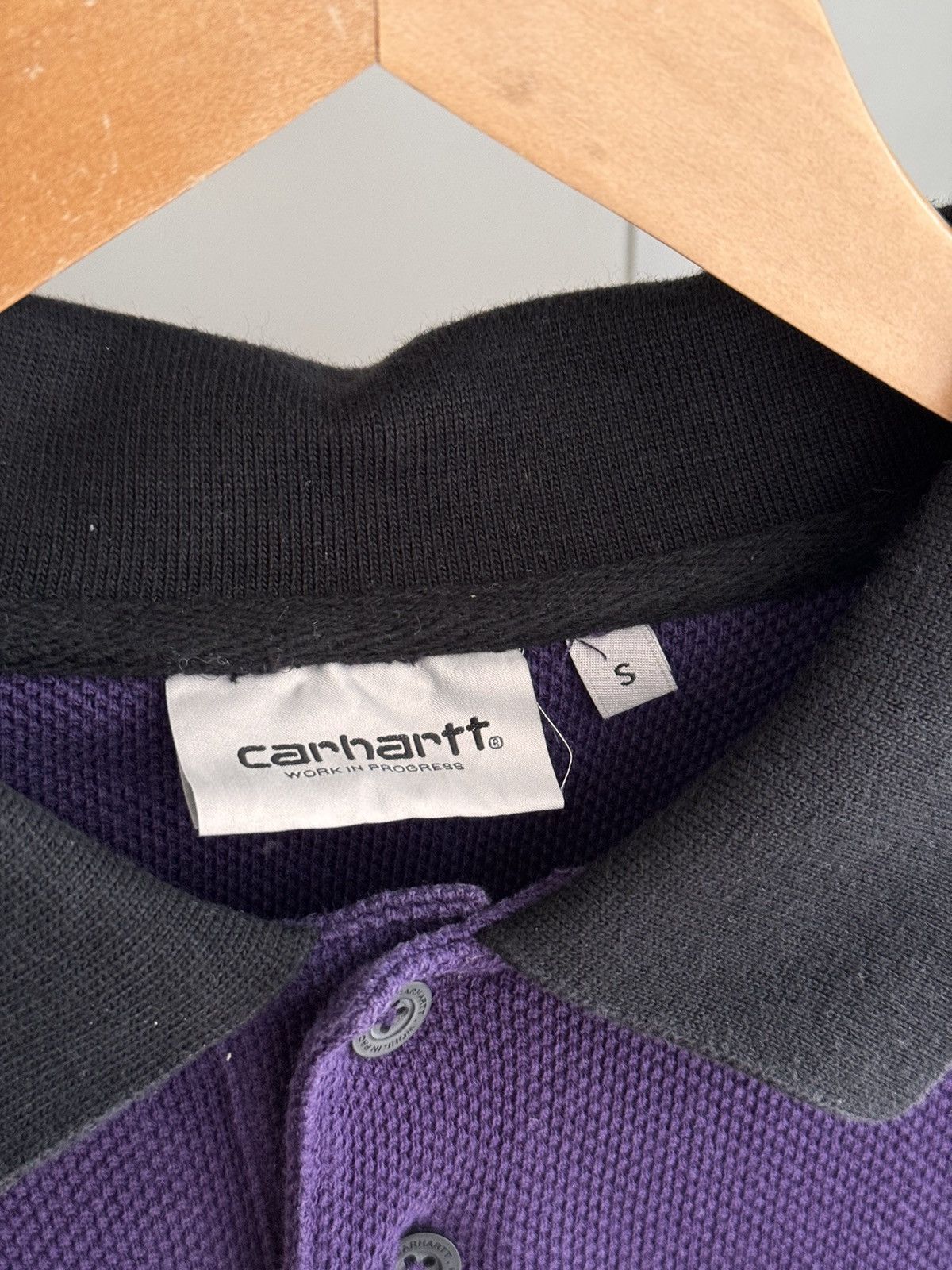 Carhartt × Carhartt Wip × Vintage Vintage Carhartt WIP Purple Heavyweight Vance Rugby Shirt Size US S / EU 44-46 / 1 - 6 Thumbnail