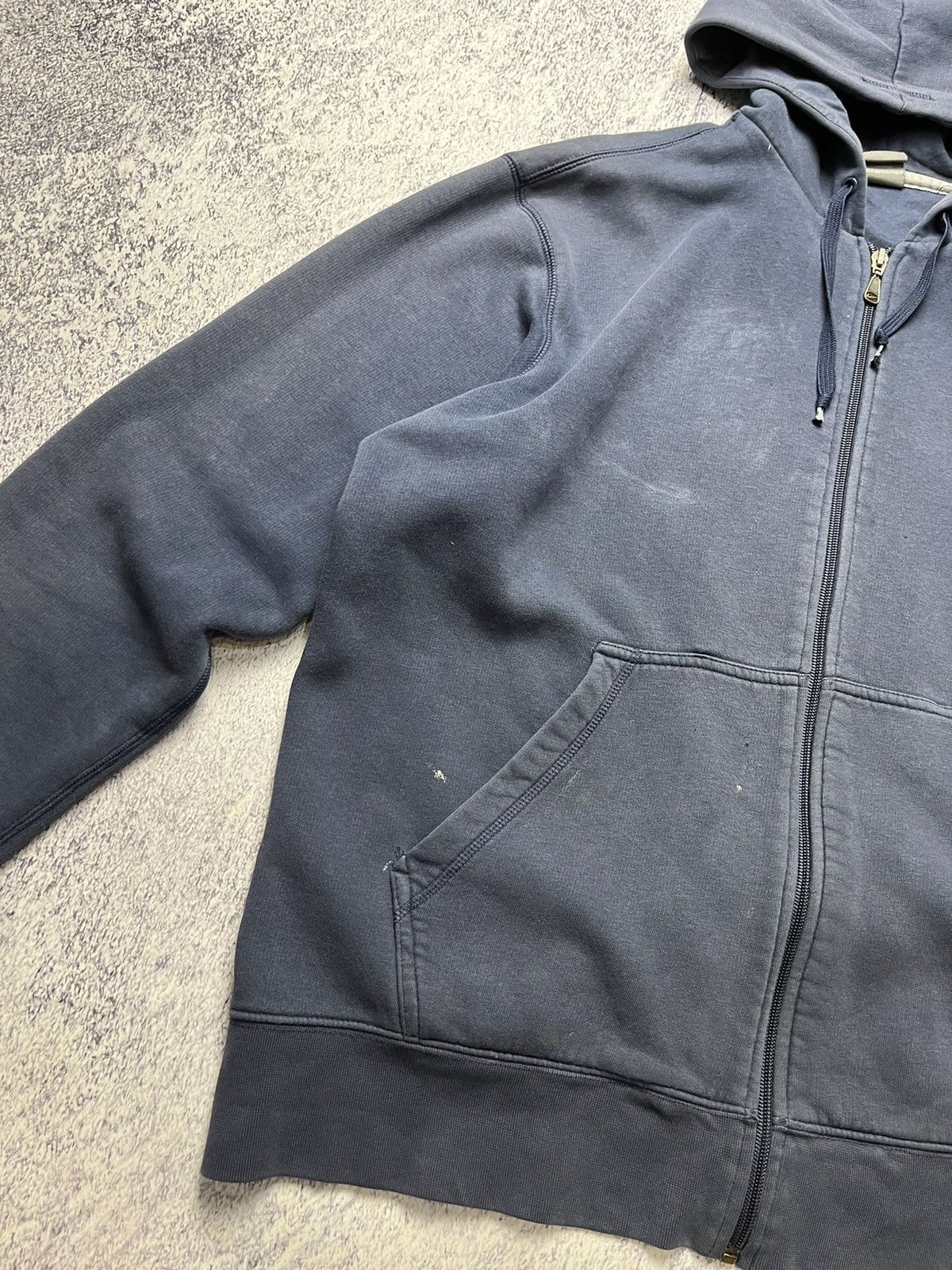 Nike Vintage Nike Distressed Zip Up Hoodie Swoosh Drill Size US L / EU 52-54 / 3 - 10 Thumbnail