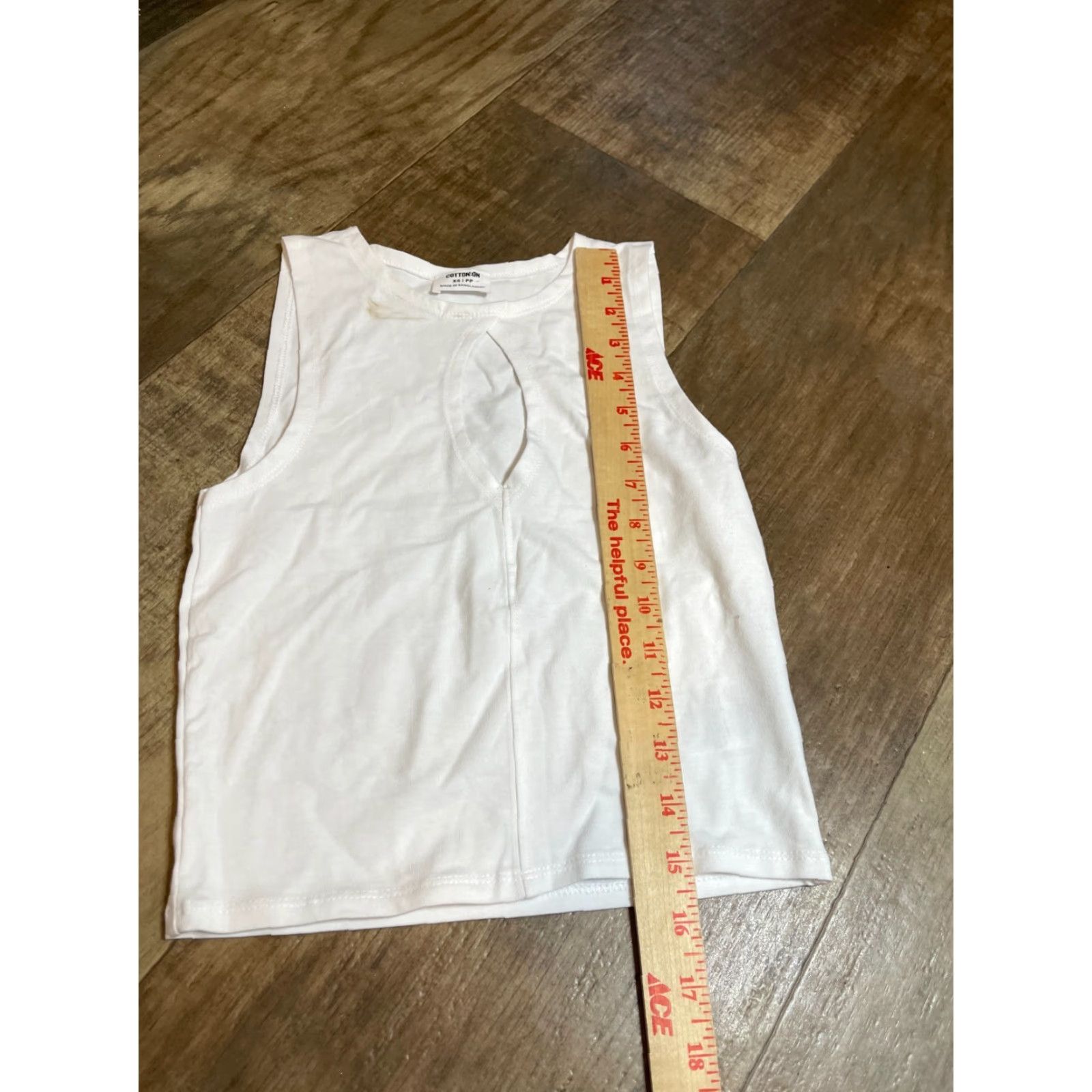 Cotton On Cotton On Crop Top Womens XS White Sleeveless Cropped Blouse Size XS / US 0-2 / IT 36-38 - 2 Thumbnail