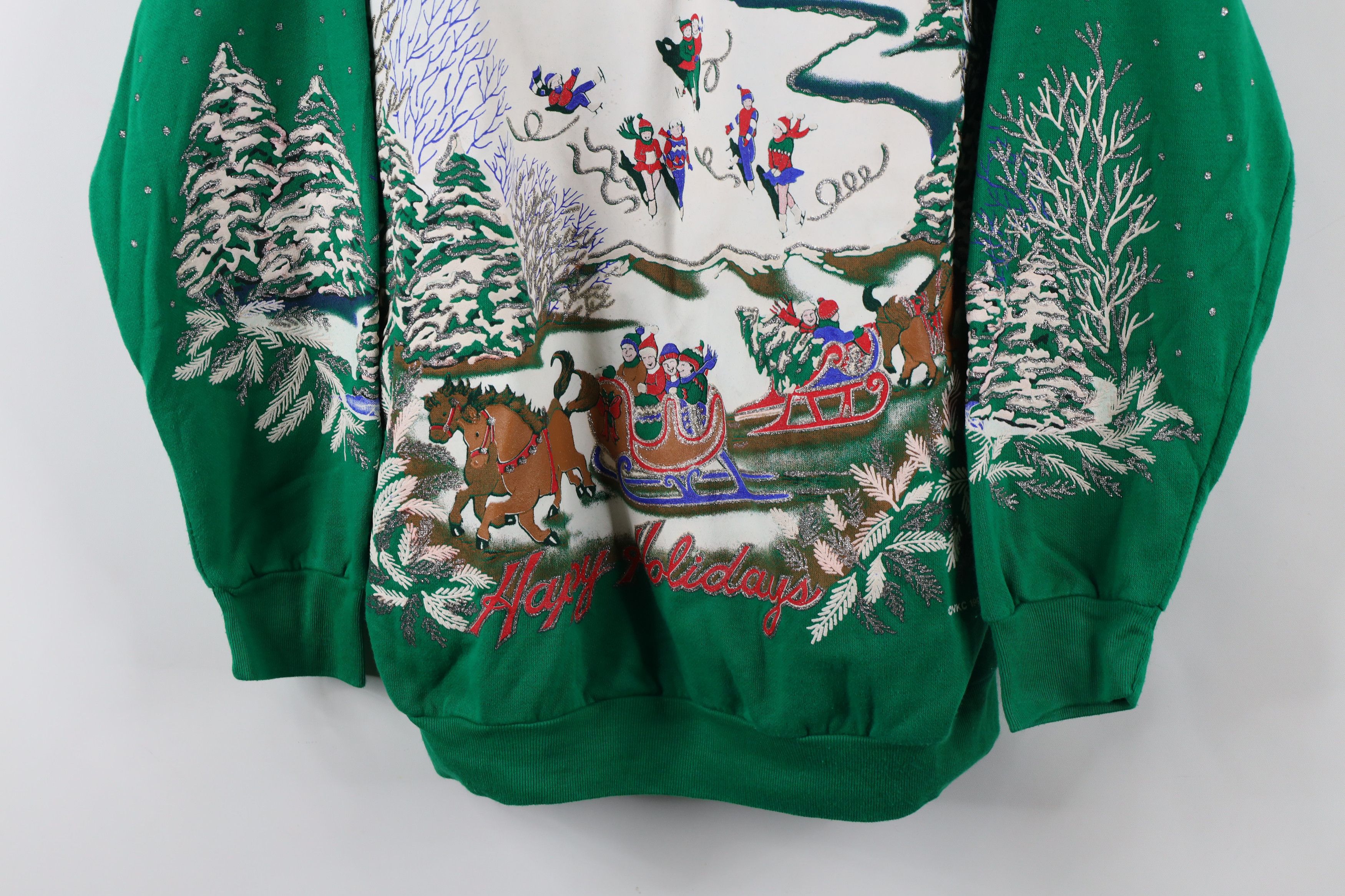 Vintage Vintage 90s Streetwear Christmas Crewneck Sweatshirt USA Size XL / US 12-14 / IT 48-50 - 3 Thumbnail