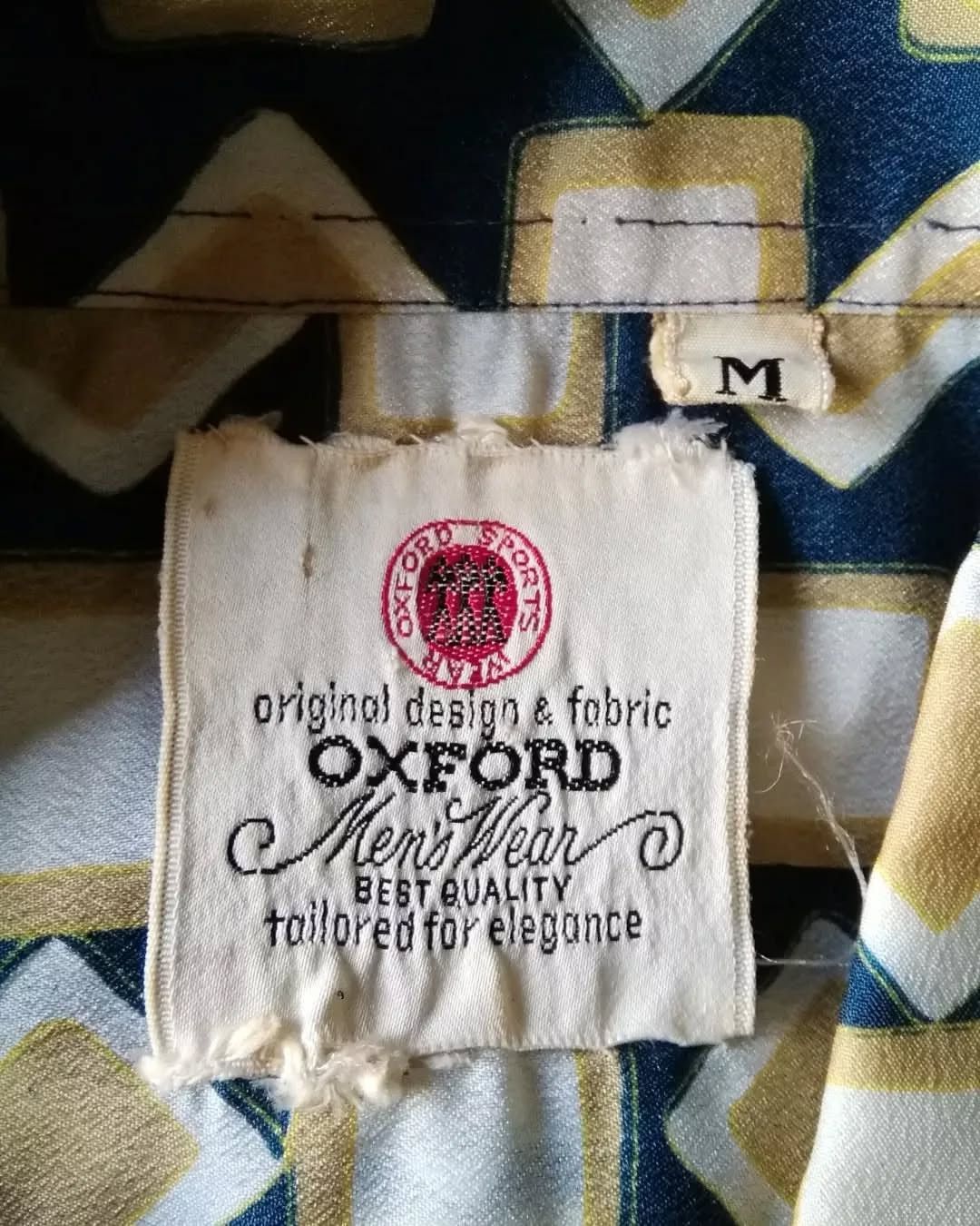 Oxxford Clothes × Vintage Vintage 60s-70s Oxford Sports Wear Pattern Shirt Size US M / EU 48-50 / 2 - 4 Thumbnail