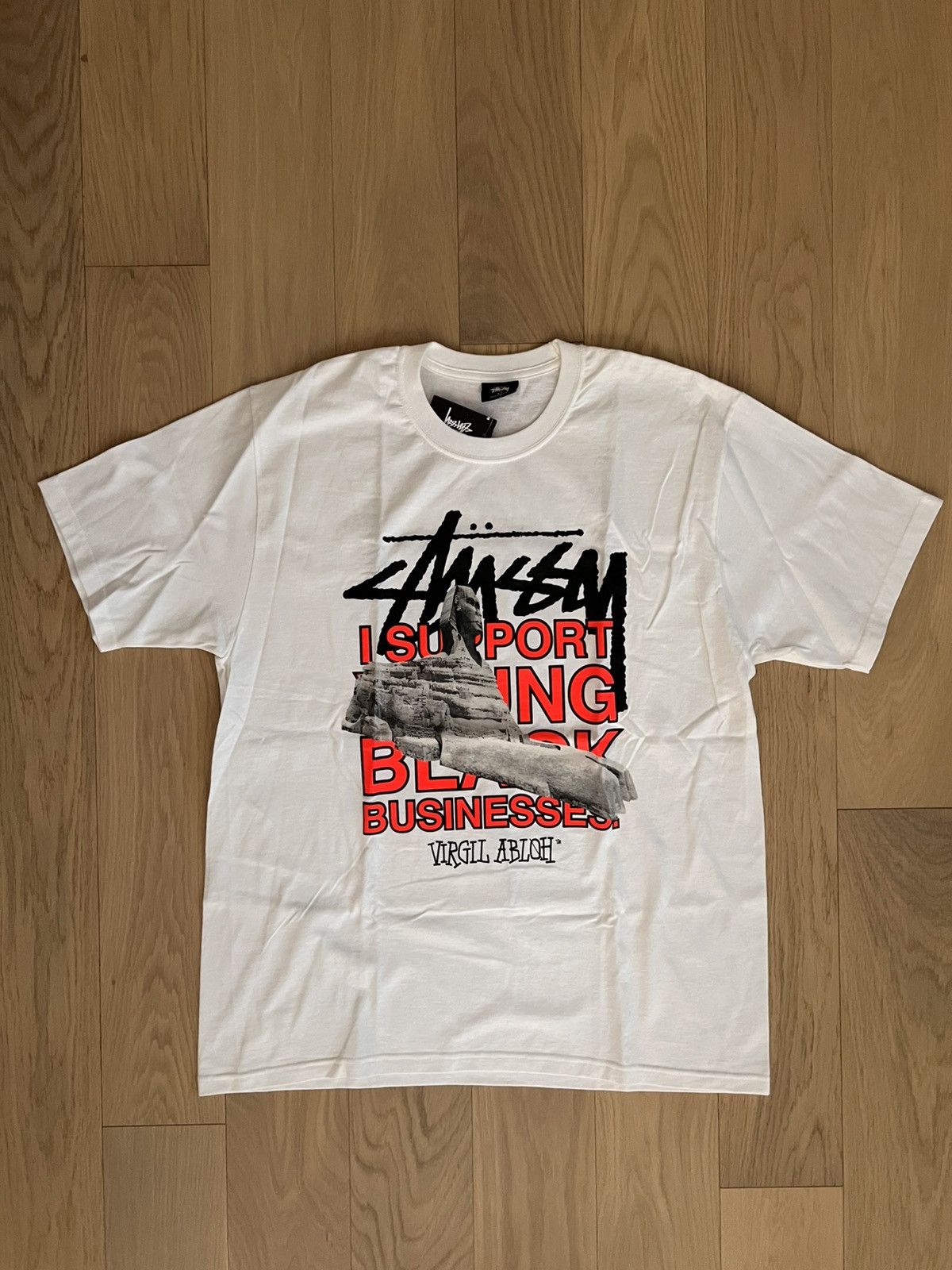 Stussy Off White Tee World Tour Tee Stussy Virgil Abloh Stussy 