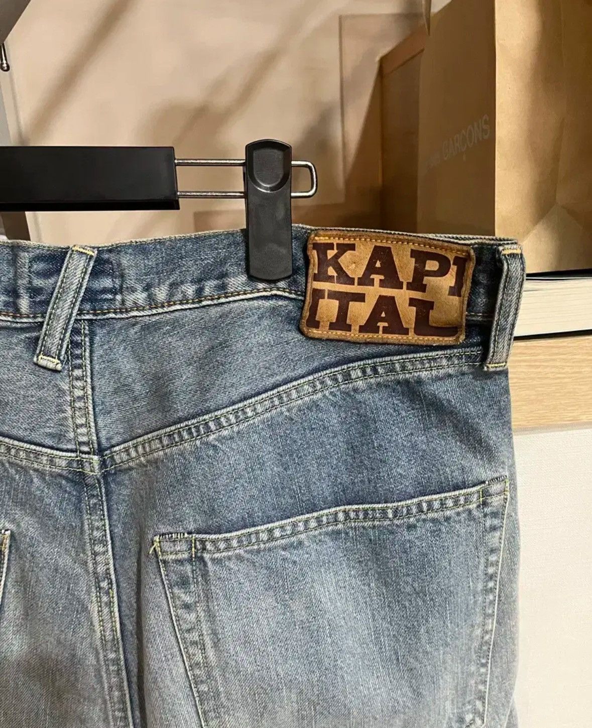 Kapital Kapital Carpenter Gemstone Studded Denim Shorts Size US 36 / EU 52 - 4 Thumbnail