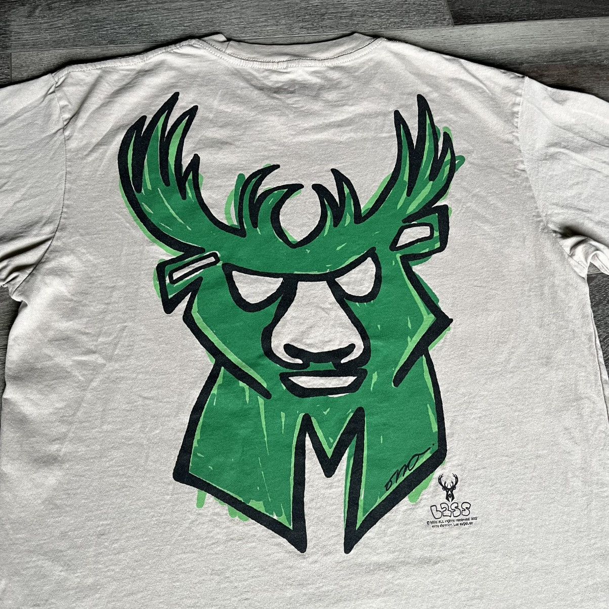 NBA × Vintage NBA Lab x Back 2 School Special B2SS Milwaukee Bucks T Shirt Size US M / EU 48-50 / 2 - 4 Thumbnail