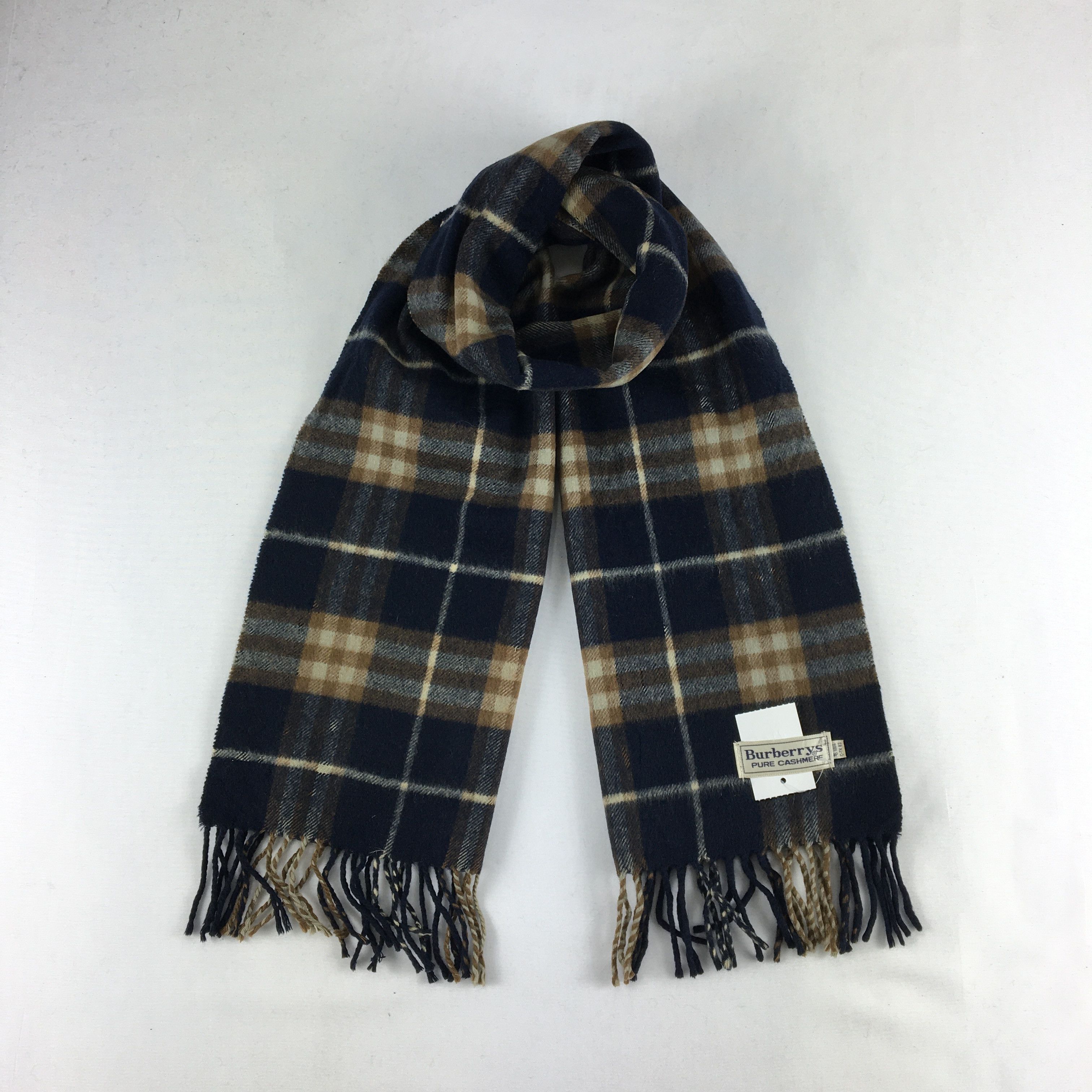 Burberry Vintage Burberry Scarf Muffler Wool Cashmere Scarves Size ONE SIZE - 1 Thumbnail