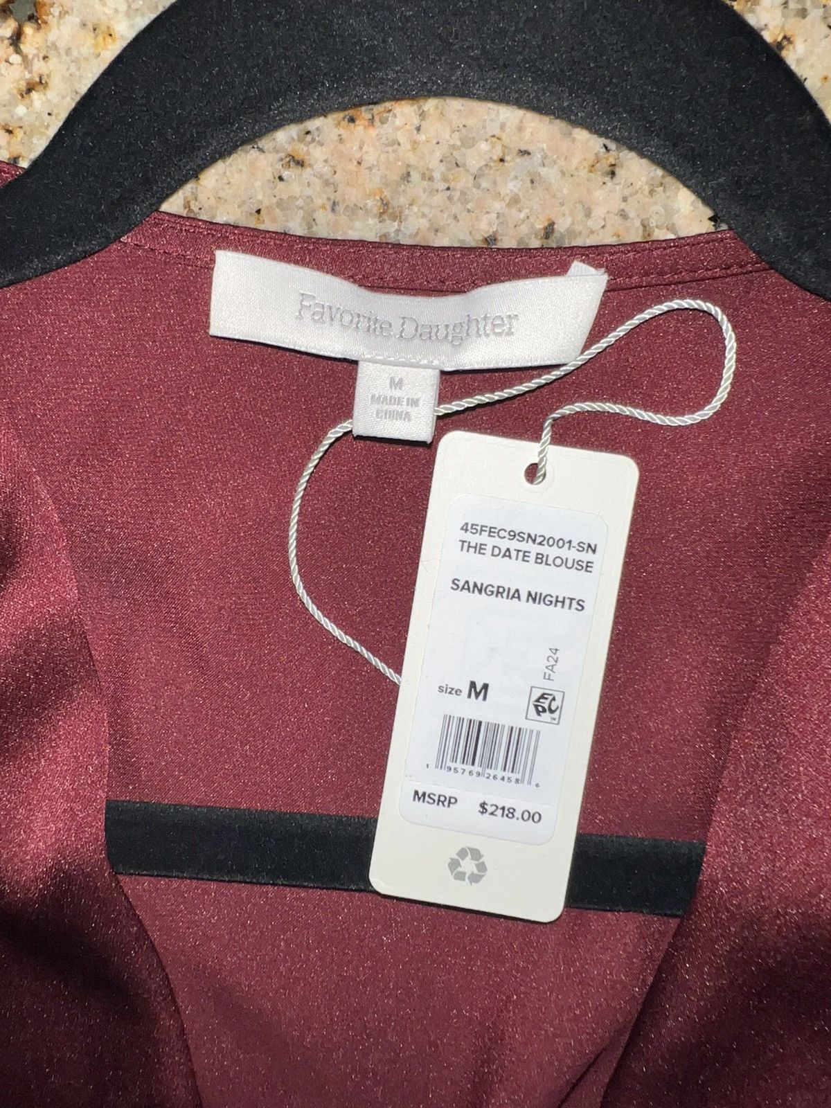 Other Favorite Daughter “The Date Blouse” Bodysuit – Sangria Nigh Size M / US 6-8 / IT 42-44 - 10 Thumbnail