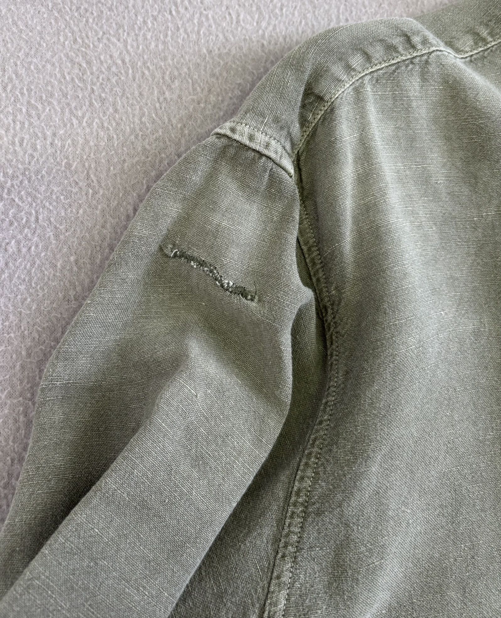 Our Legacy OUR Legacy Khaki shirt Linen size 48 Size US M / EU 48-50 / 2 - 11 Thumbnail
