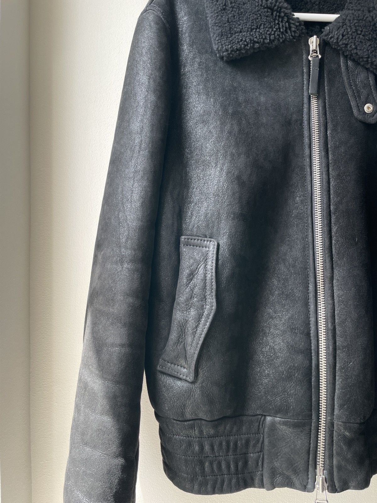 AMI AMI Alexandre Mattiusi Lamb Shearling Bomber Size US XL / EU 56 / 4 - 3 Thumbnail