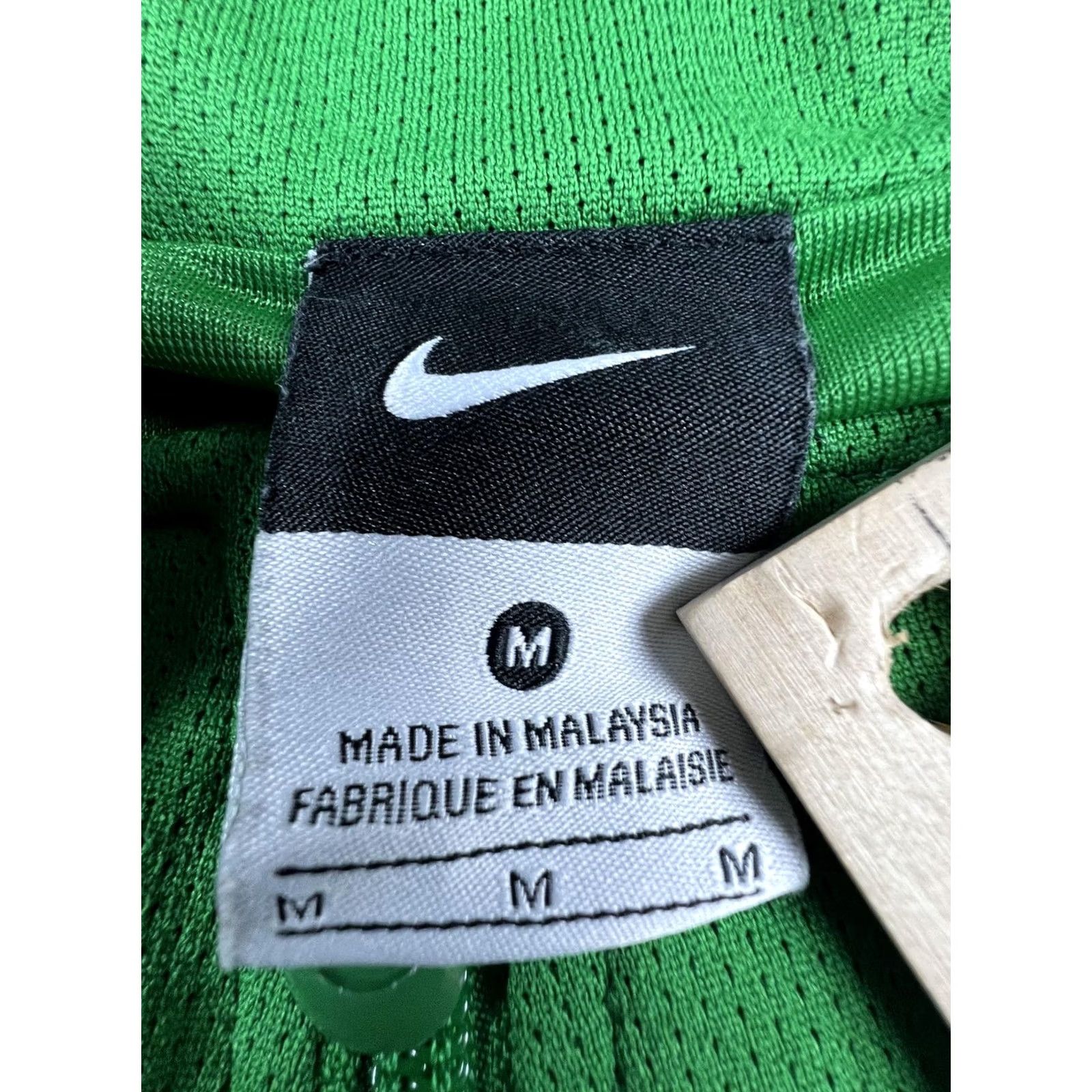 Nike Nike Track Jacket Mens M Green Striped Full Zip Stand Collar Lightweight Breathable Athletic Activewear Regular Fit Jacket Mens Boys Womens Size US M / EU 48-50 / 2 - 3 Thumbnail