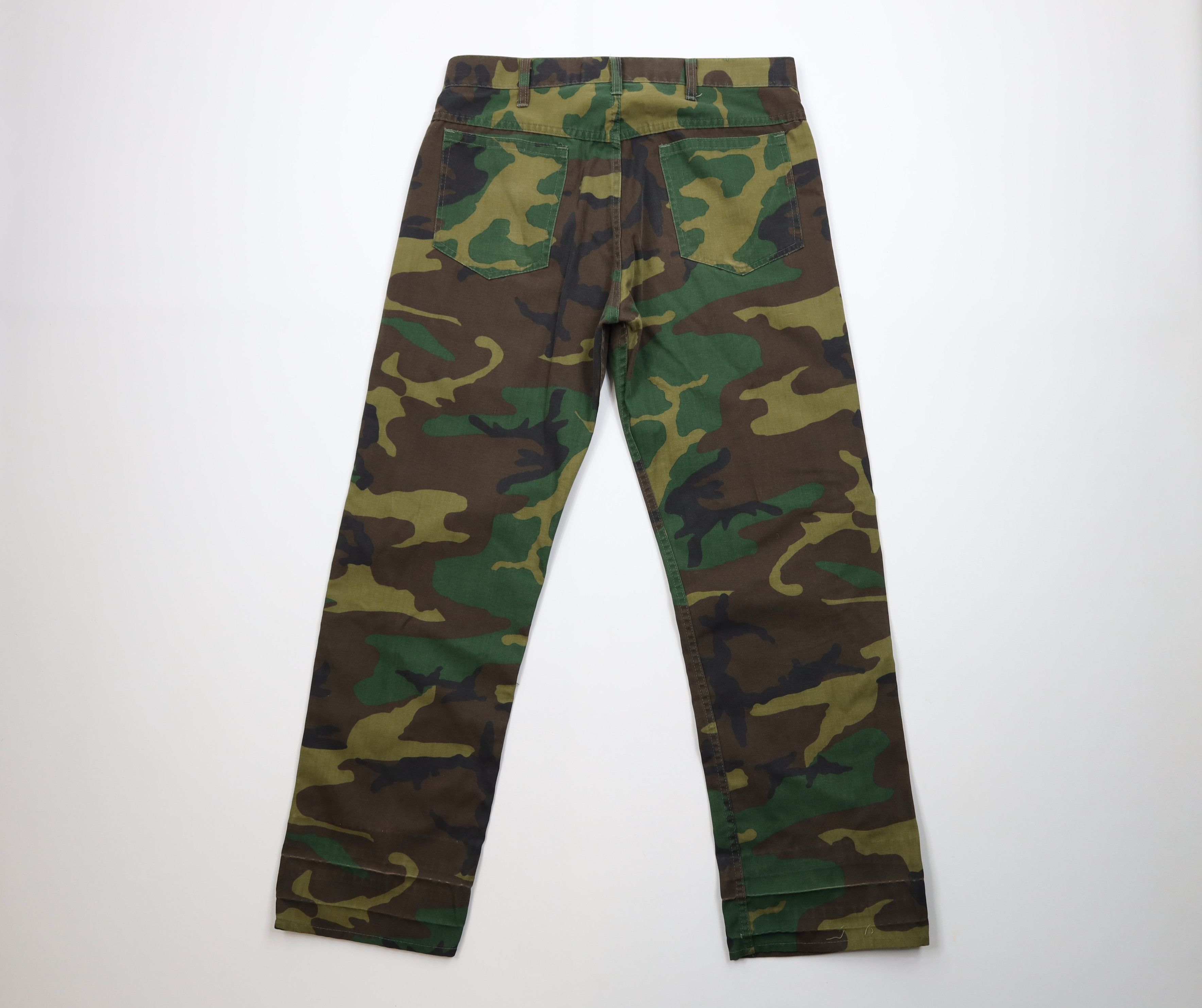 Vintage Vintage 70s Streetwear Camouflage Utility Pants Trousers USA Size US 36 / EU 52 - 10 Thumbnail
