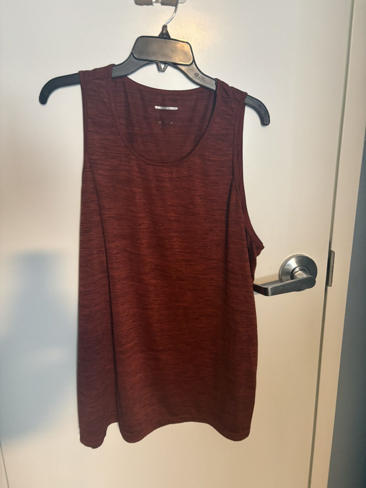 Other Red Heather Scoop Neck Activewear Tank Top for Men Size US XL / EU 56 / 4 - 4 Thumbnail