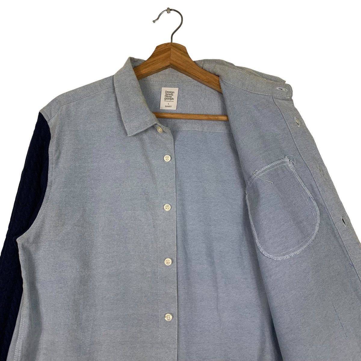 Japanese Brand Design Tshirts Store Graniph Knitted Sleeve Shirt #0089-C6 Size US L / EU 52-54 / 3 - 11 Thumbnail