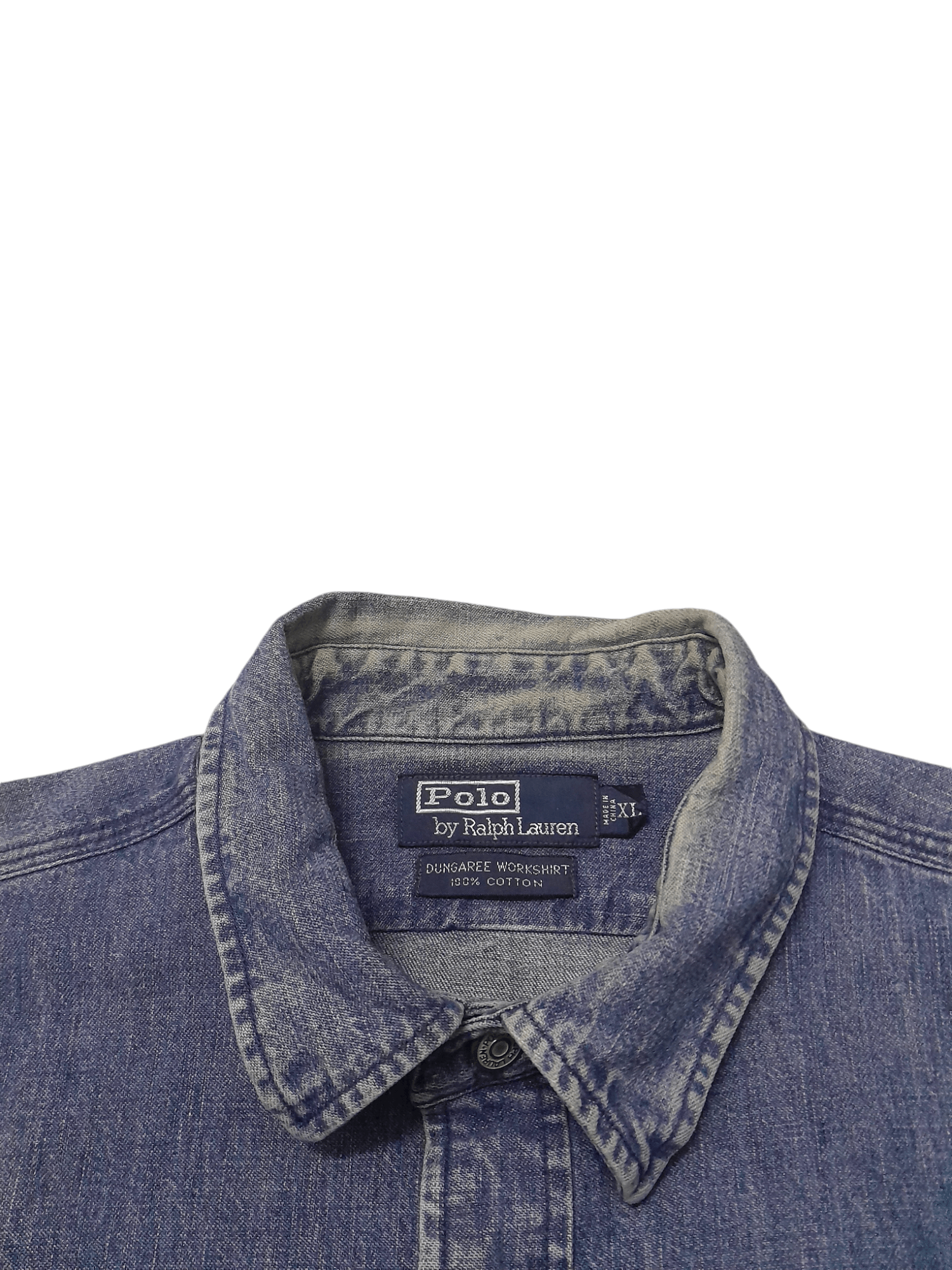Polo Ralph Lauren 90s POLO Ralph Lauren Denim Heavy Shirt/Jacket (S272) Size US XL / EU 56 / 4 - 4 Thumbnail