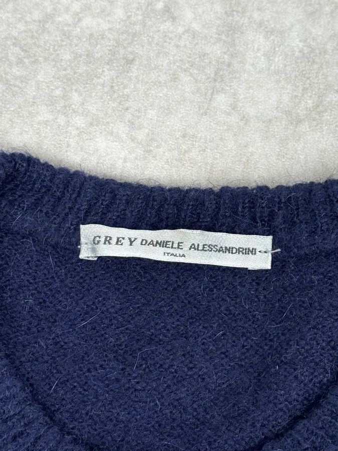 Daniele Alessandrini Daniele Alessandrini Multicolor Striped Navy Wool Sweater Size M / US 6-8 / IT 42-44 - 8 Thumbnail