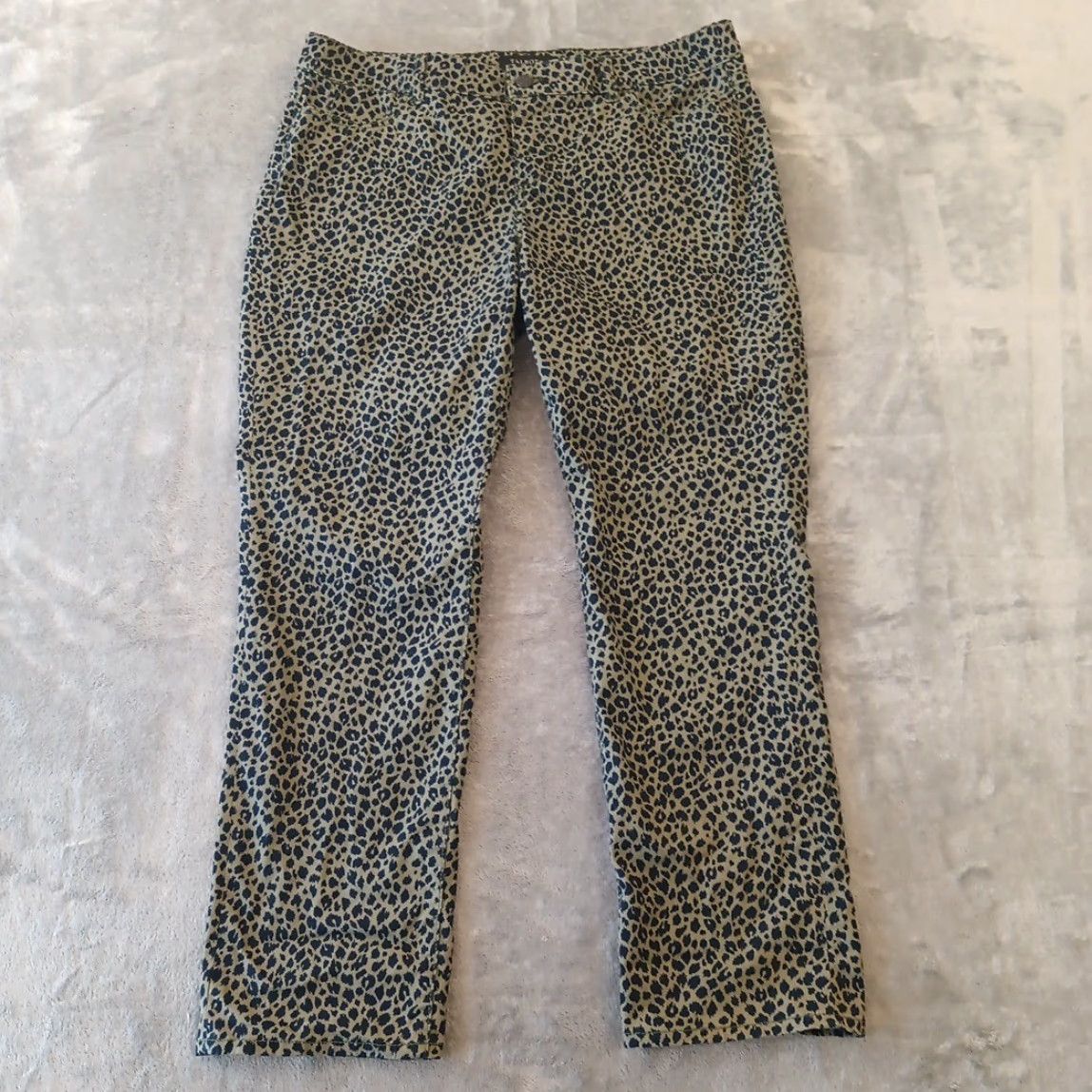 Talbots Talbots Signature Ankle Pants Womens 14P Gray Animal Print Pockets 36x28 Pants Size 36" / US 14 / IT 50 - 2 Thumbnail