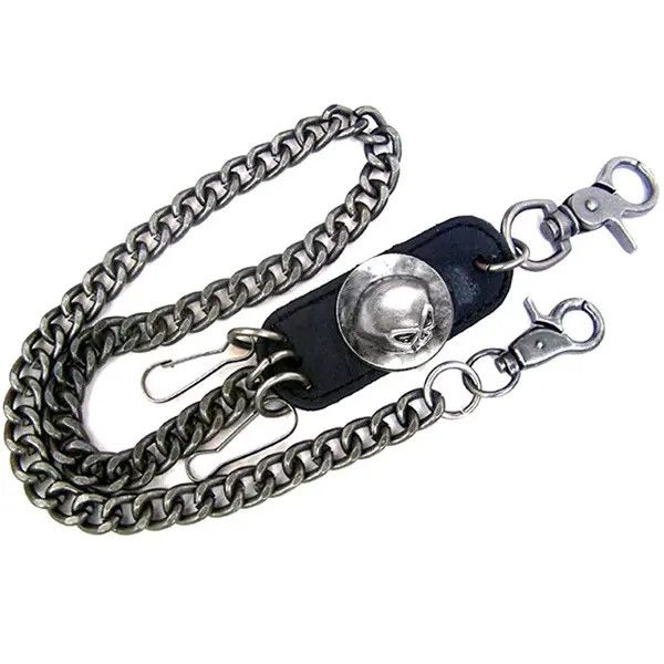 Other Unisex Skull Charm Gothic Wallet Keychain Size ONE SIZE - 3 Thumbnail
