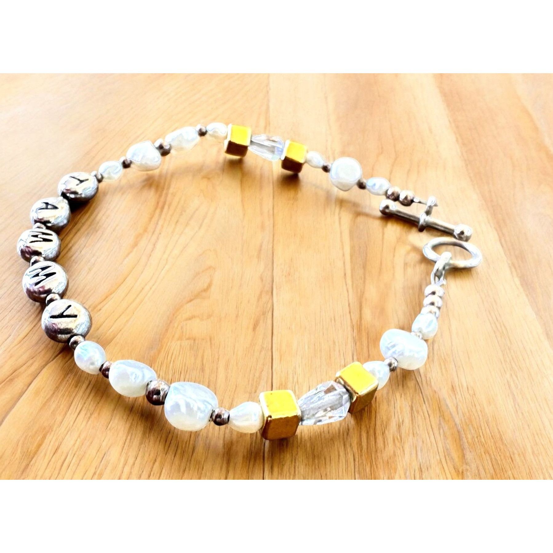 Handmade VTG Handmade Freshwater Pearl Bracelet Tammy Birthday Annive Size ONE SIZE - 10 Thumbnail