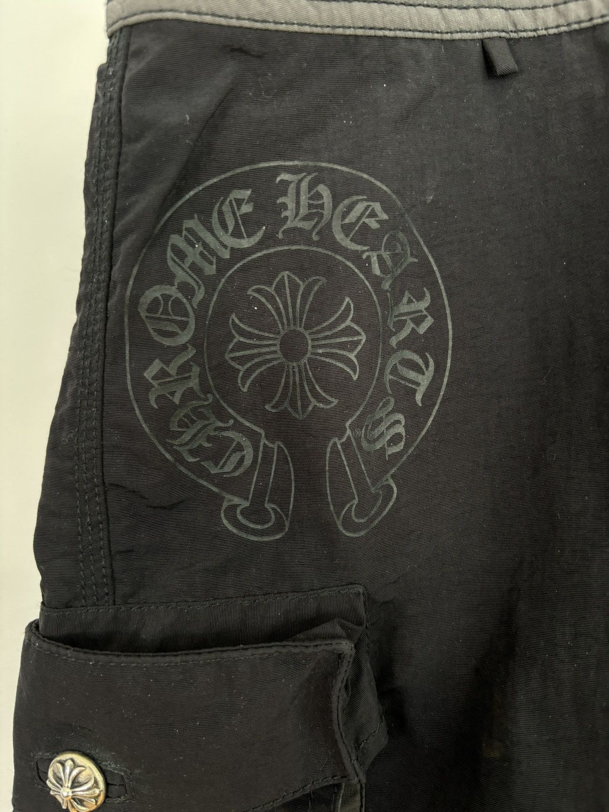 Chrome Hearts 🚭CHROME GRAIL🚭2008 JAPAN EXCLUSIVE LEATHER PATCH Shorts Size US 36 / EU 52 - 5 Thumbnail