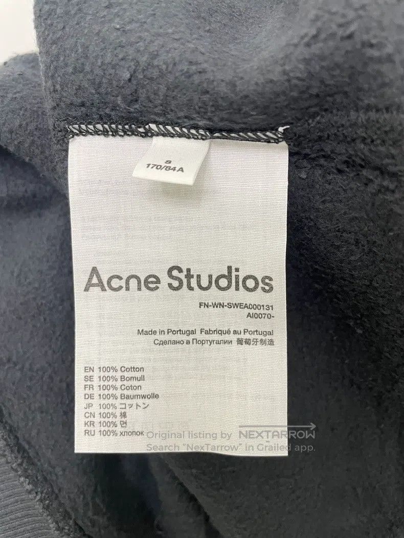 Acne Studios Acne Studios Black Fleece Distressed Hooded Sweatshirt Size US S / EU 44-46 / 1 - 4 Thumbnail