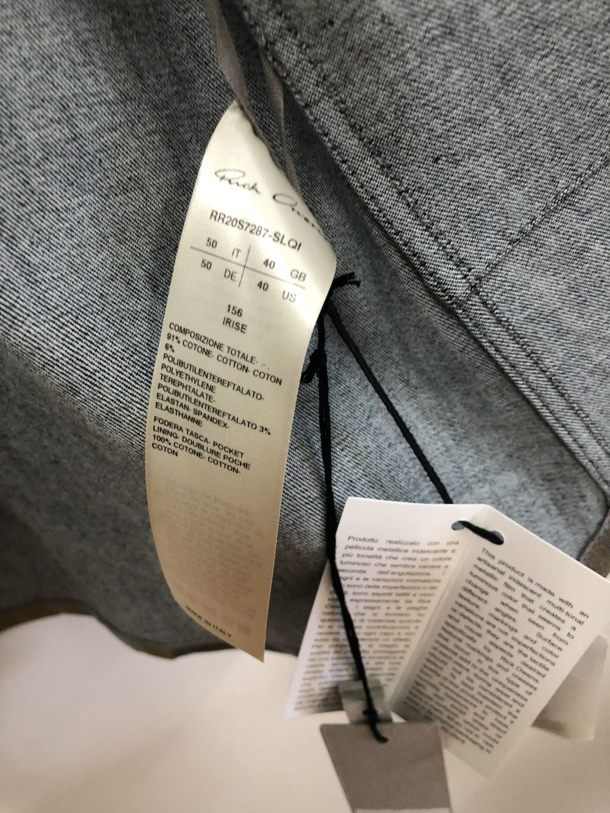 Rick Owens Rick owens fw20 larry shirt Size US M / EU 48-50 / 2 - 5 Thumbnail