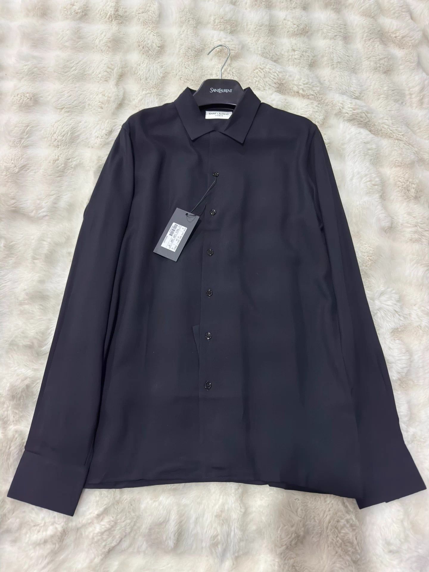 Saint Laurent Paris Saint Laurent Hedi Slimane era solid color shirt Size US XXS / EU 40 - 1 Thumbnail