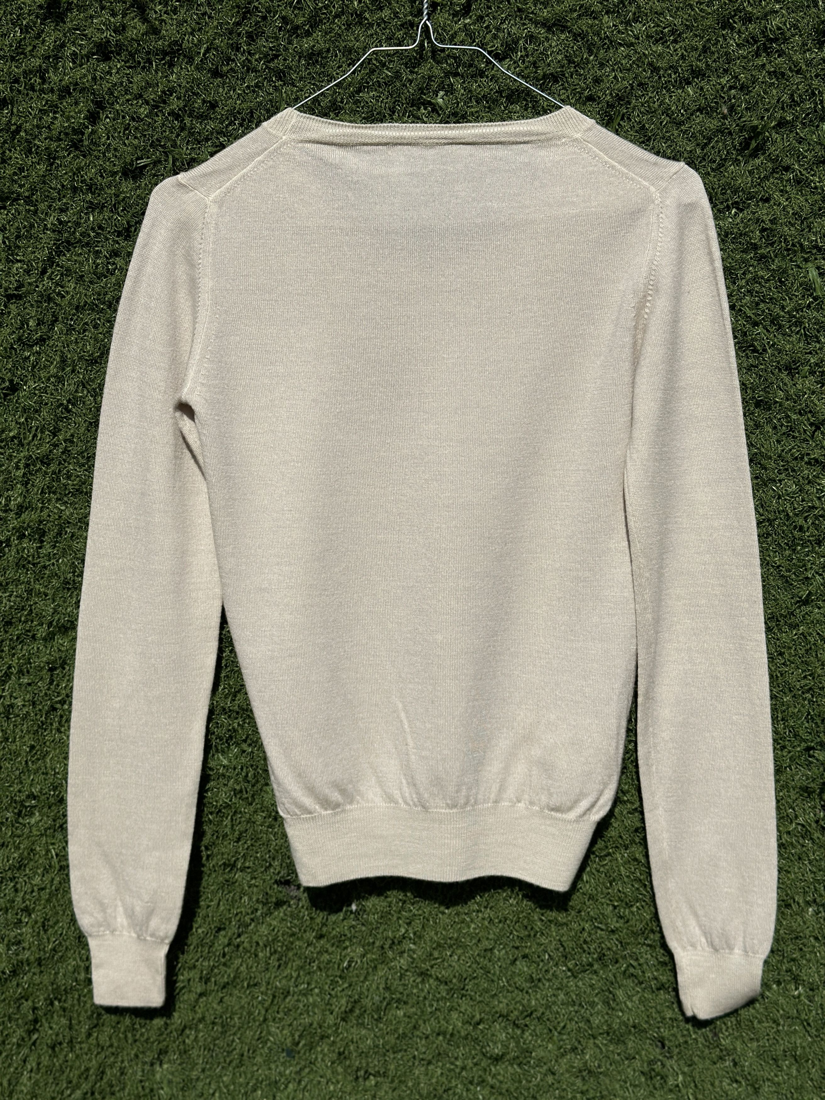 Prada Prada 100% Wool Fine Knit Sweater Structured Size 38 Size XS / US 0-2 / IT 36-38 - 4 Thumbnail