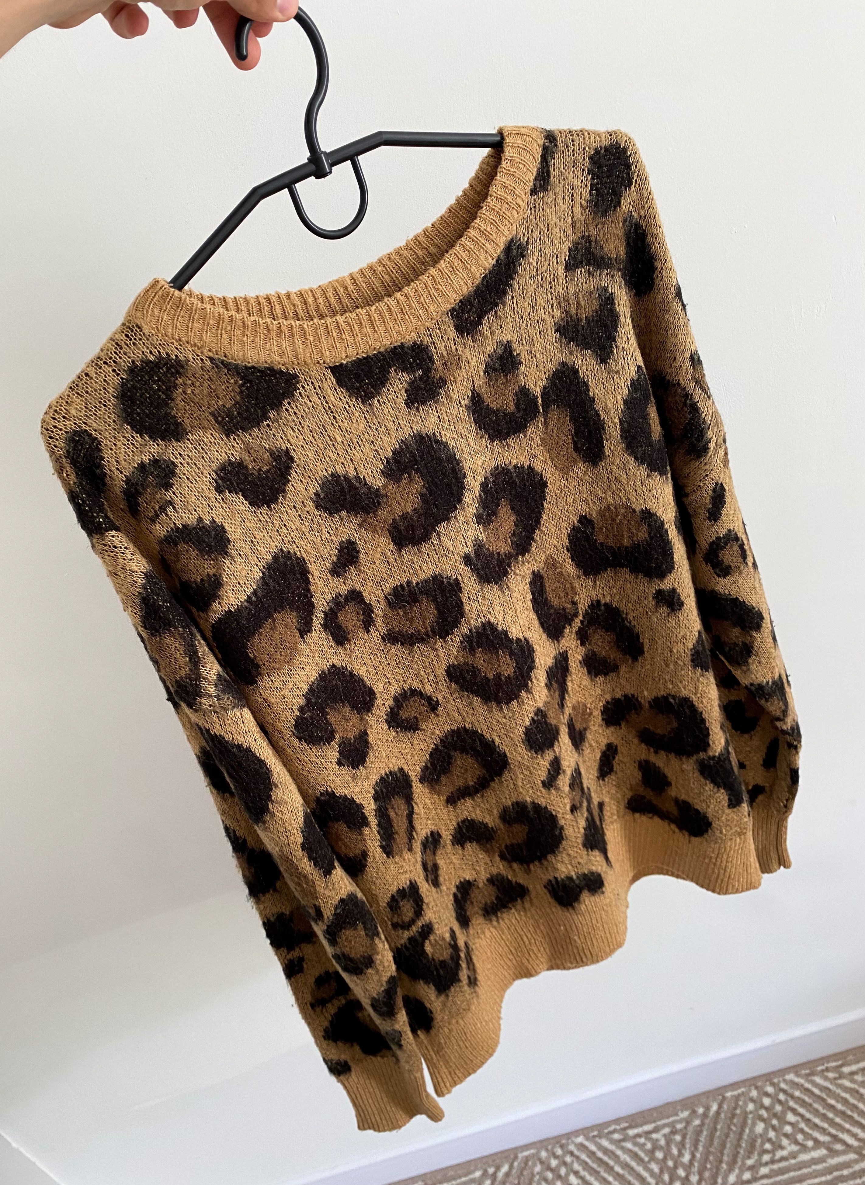 Japanese Brand Japanese vintage Leopard Mohair Unisex Knit Sweater Size US S / EU 44-46 / 1 - 6 Thumbnail