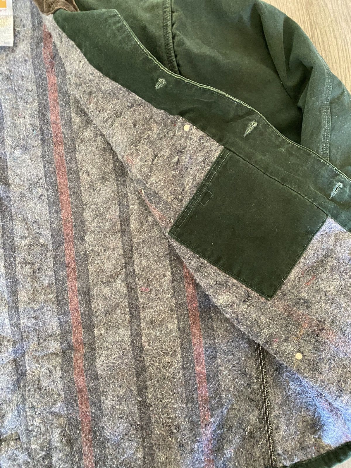 Carhartt × Vintage Carhartt Vintage Blanket-Lined Chore Coat Size US XXL / EU 58 / 5 - 4 Thumbnail