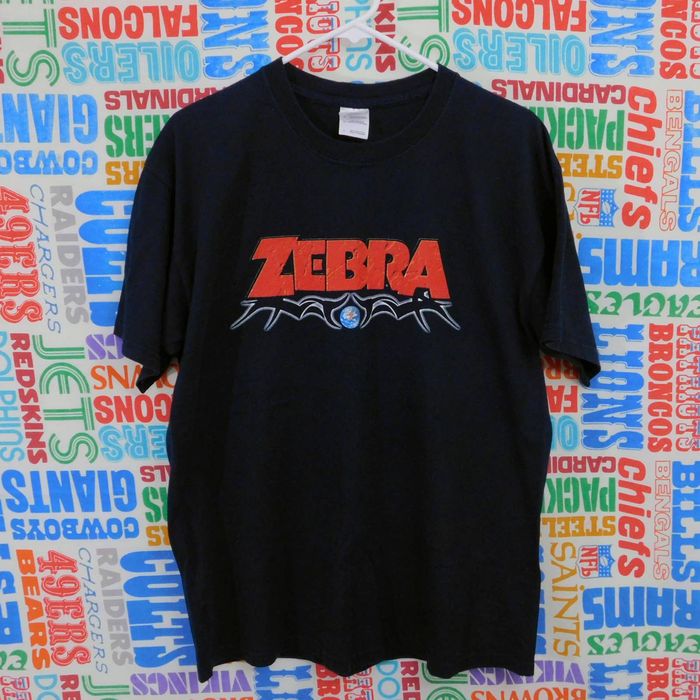 Gildan Zebra Rock Band Album Covers T Shirt Size L Y2K Metal Grailed