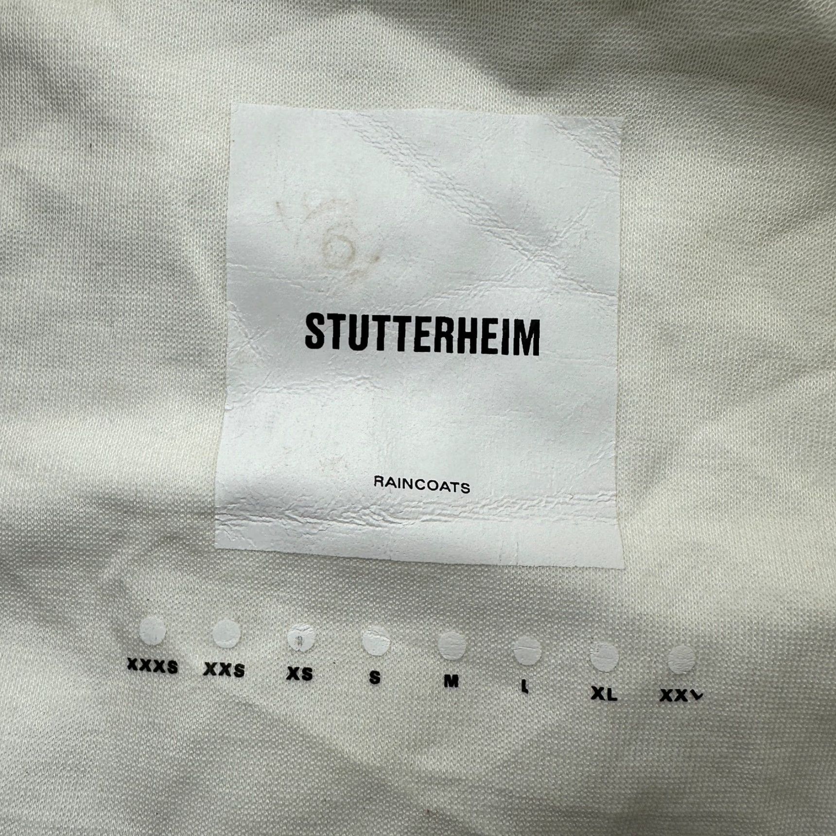 Stutterheim VINTAGE Stutterheim Goteborg Coat Raincoat Womens XS White Hooded Waterproof Snap Front Coat Womens XS White Stutterheim Rain Coat Size XS / US 0-2 / IT 36-38 - 3 Thumbnail