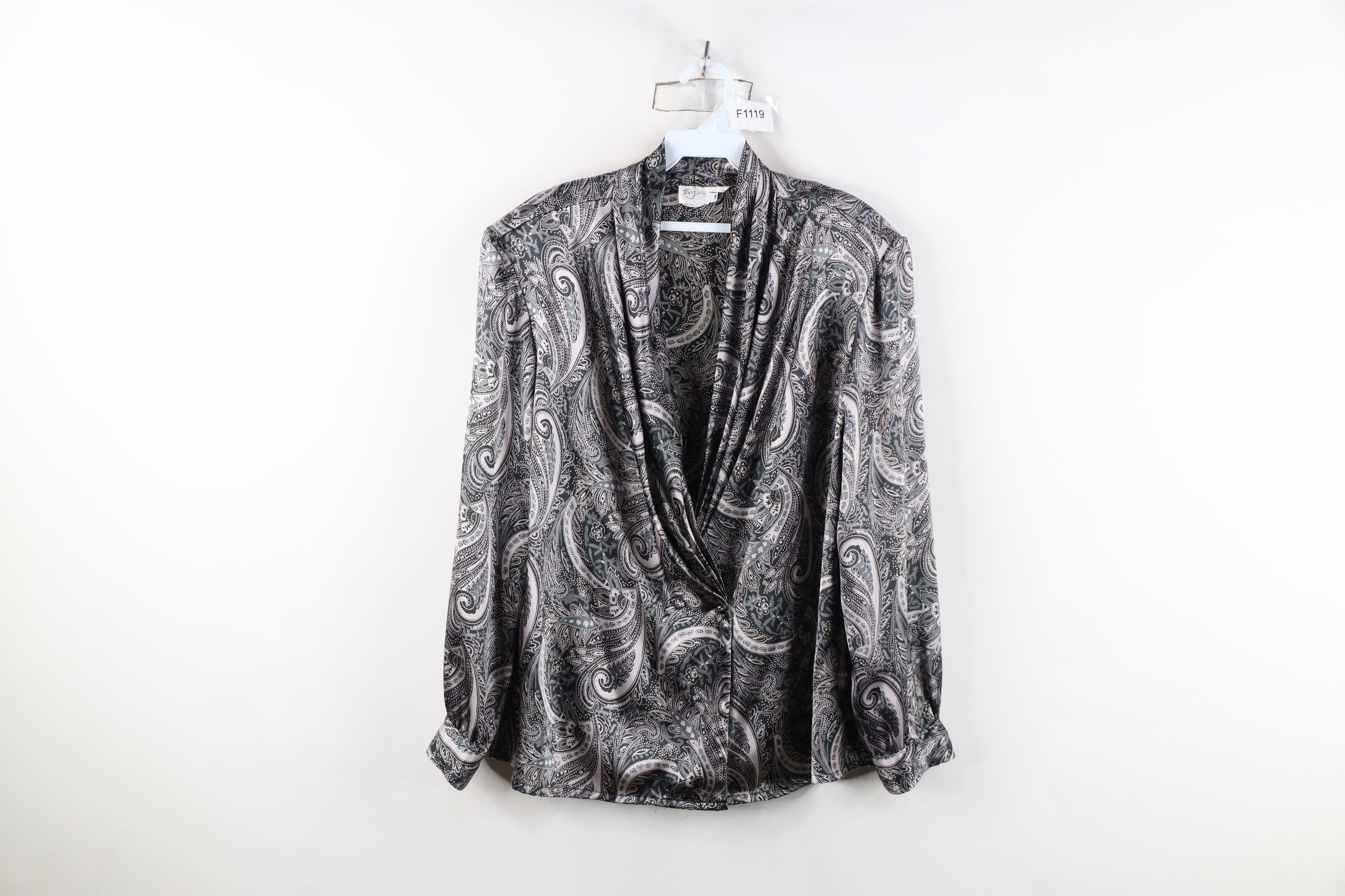 Vintage Vintage 80s 90s Streetwear Paisley Blazer Shirt Jacket USA Size XL / US 12-14 / IT 48-50 - 1 Thumbnail