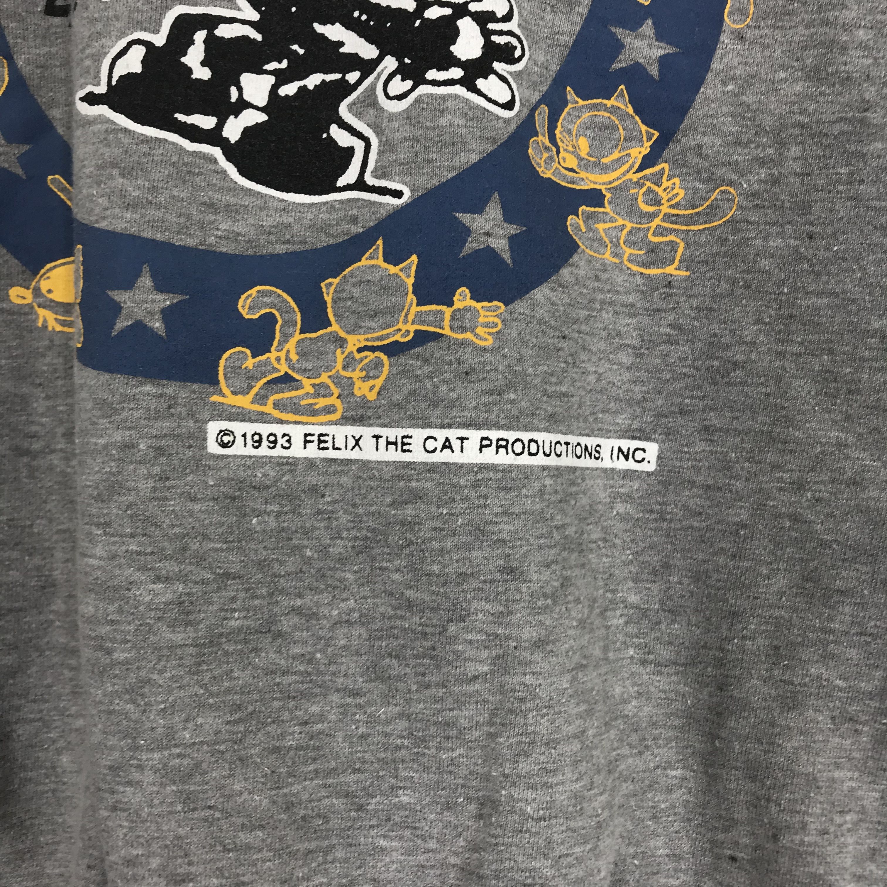 Felix Vintage 90s Felix The Cat Gray Sweatshirts - 129 Size US M / EU 48-50 / 2 - 4 Thumbnail