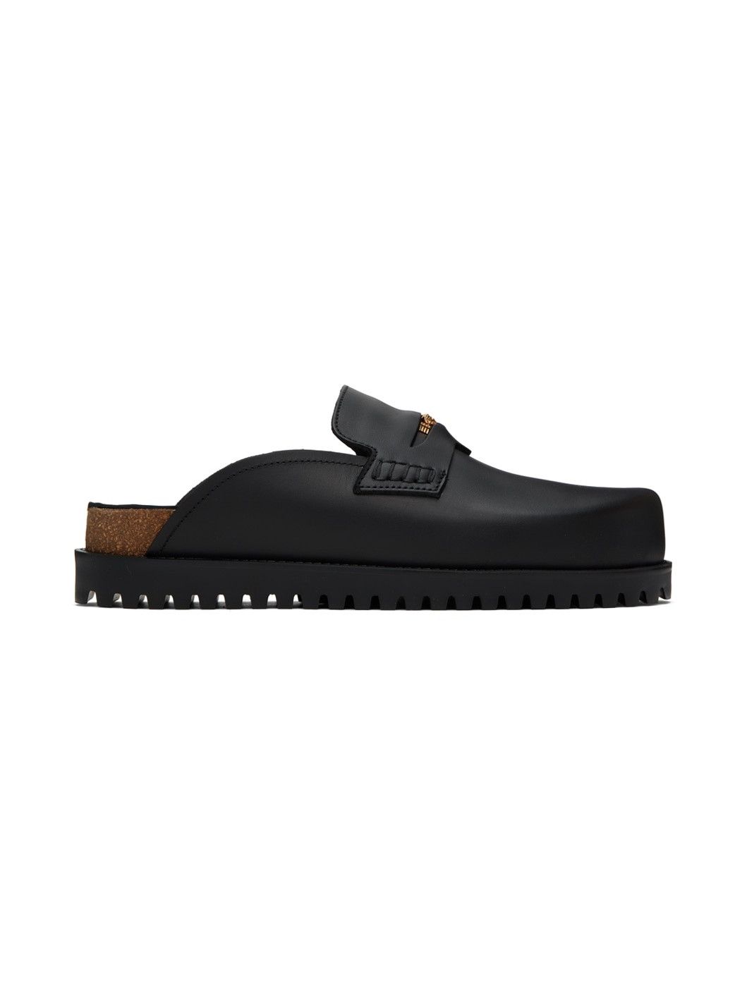 Versace o1y0425 Leather Mules in Black Size US 7 / EU 40 - 1 Thumbnail