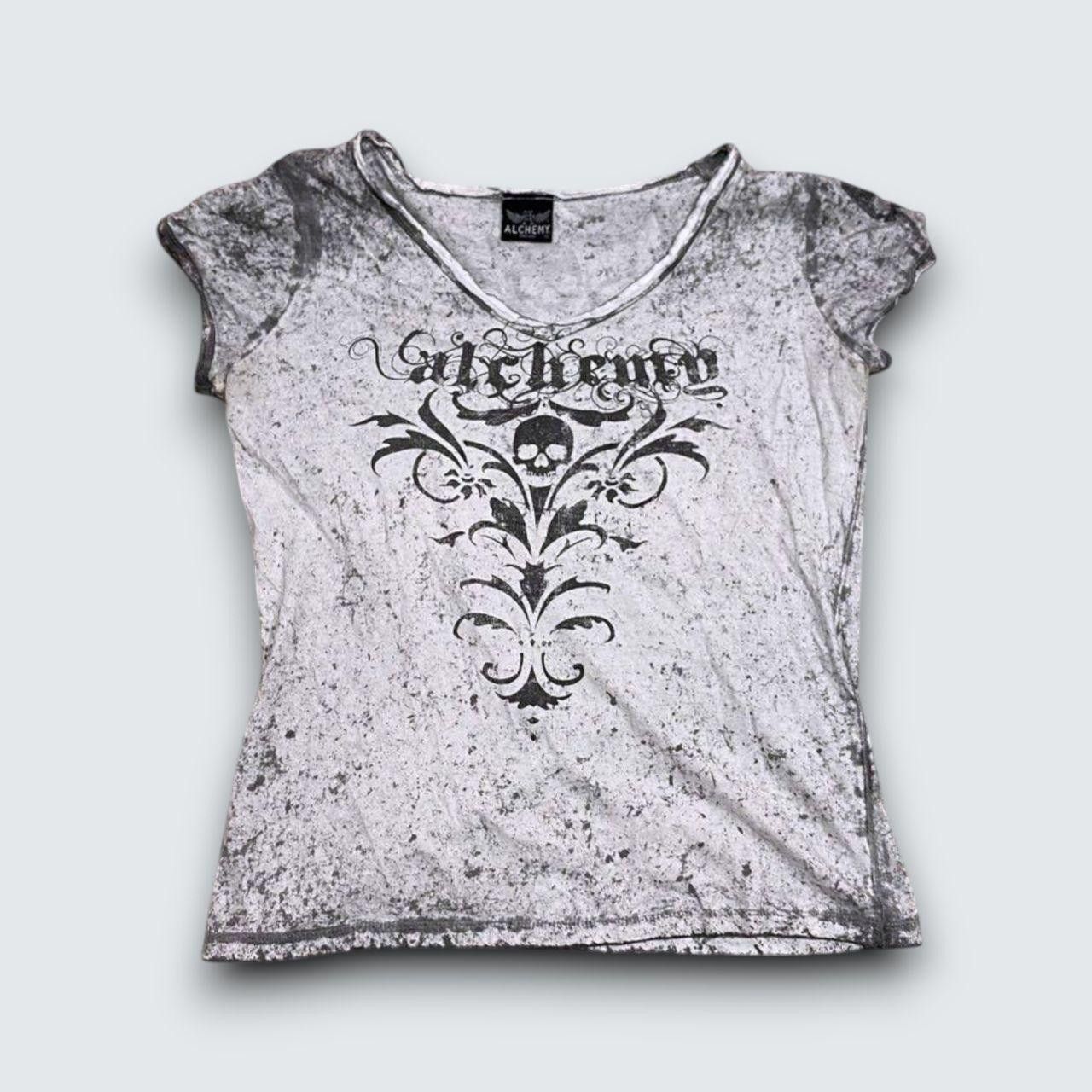 Japanese Brand 00s Skull Alchemy Tee Grey XL Size XL / US 12-14 / IT 48-50 - 1 Thumbnail