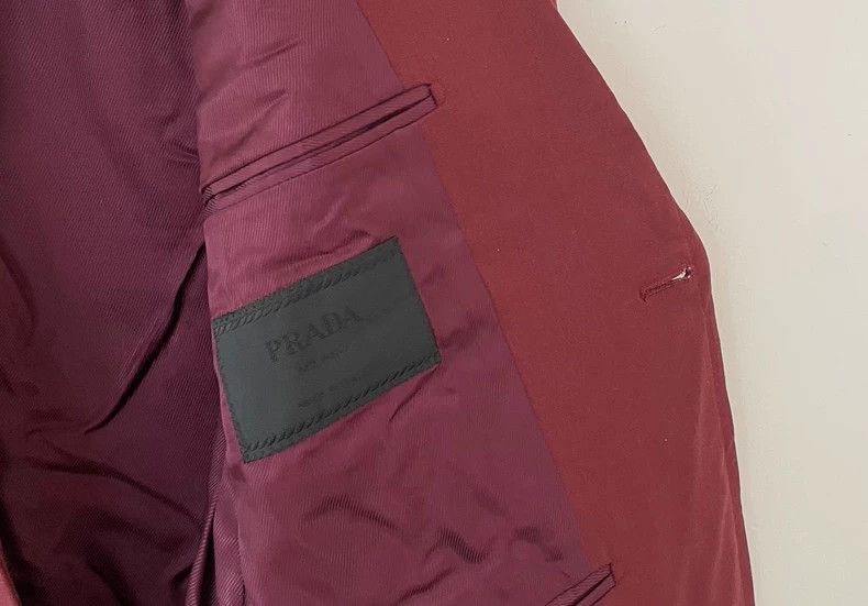 Prada PradaMaroon one-button wool suit 2503-Nextarrow Size 50R - 5 Thumbnail